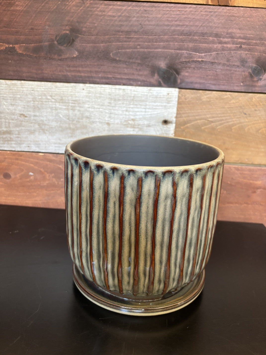 Ceramic Pot with Saucer-Accessory-The Succulent Source