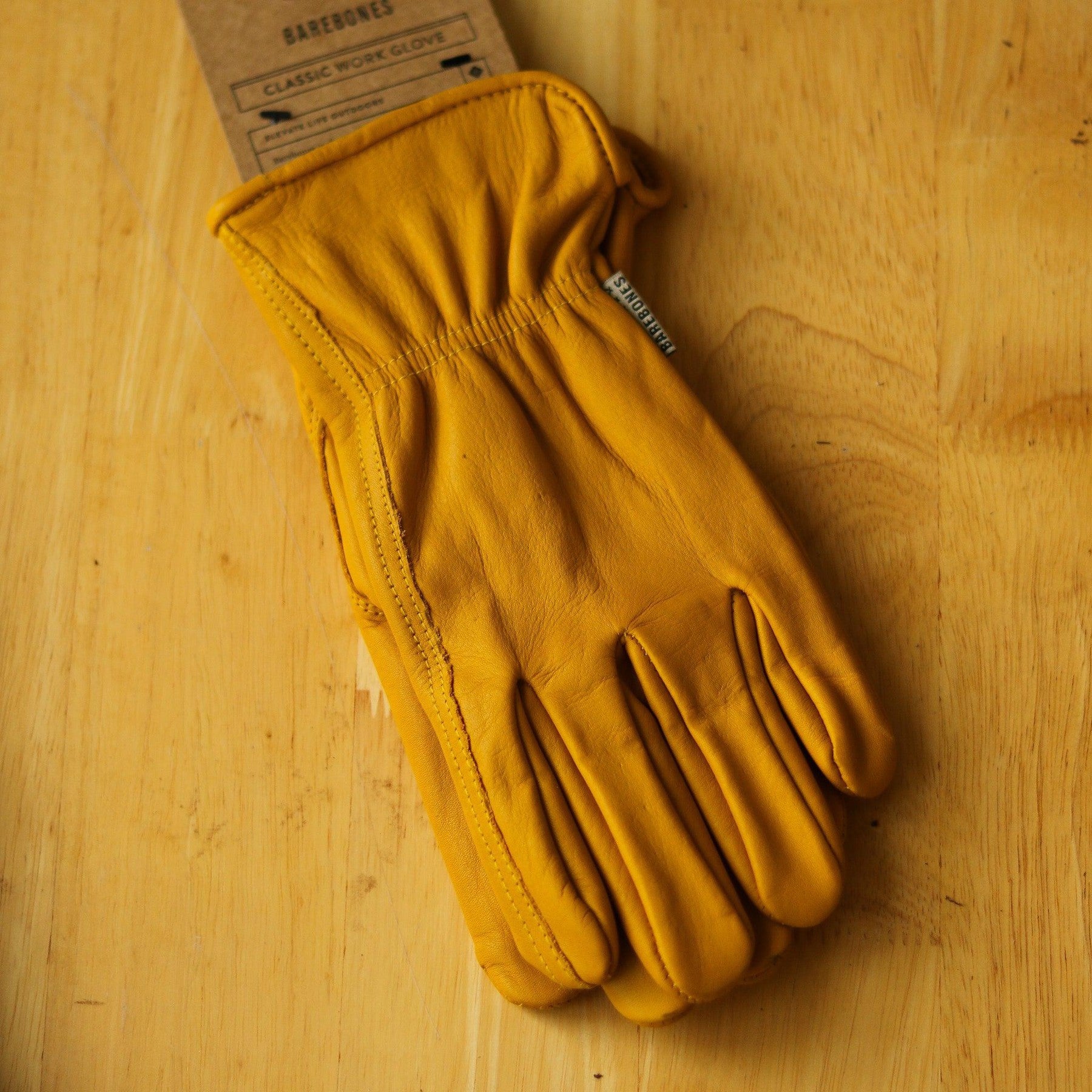 Classic Work & Gardening Glove: Mustard-Gloves & Mittens-The Succulent Source