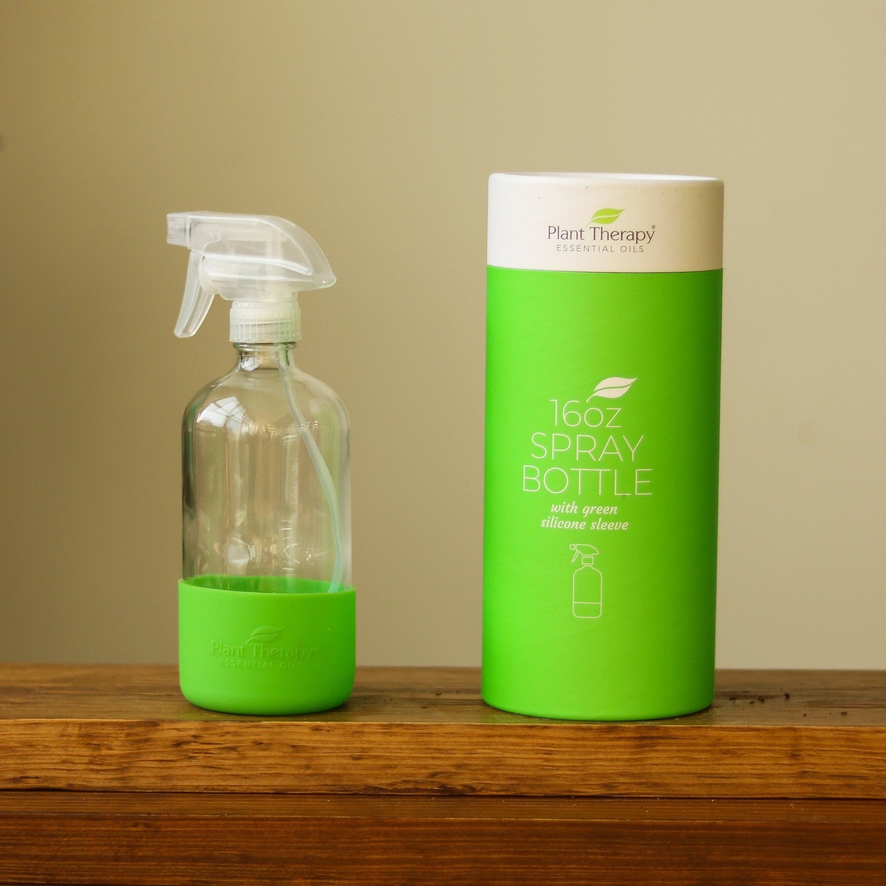 Glass Spray Bottle 16oz - Green-Wash Bottles-The Succulent Source