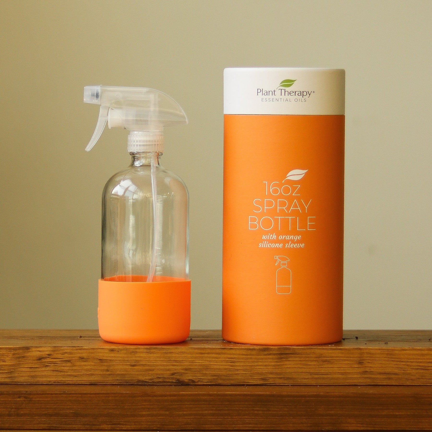 Glass Spray Bottle 16oz - Orange-Wash Bottles-The Succulent Source