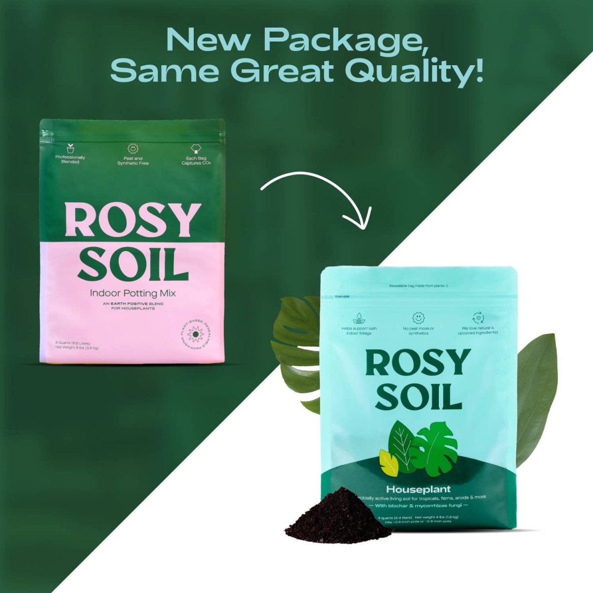 Rosy Soil Organic Indoor Potting Mix- Houseplant 4qt.-Soil-The Succulent Source