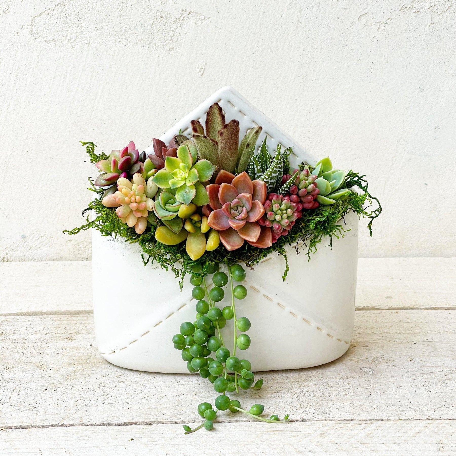 Sending Love Ceramic Envelope Planter