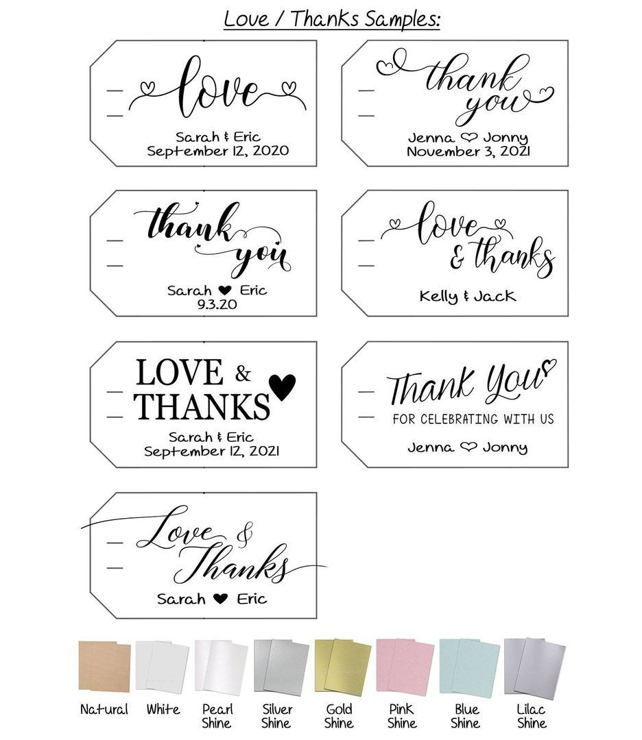 21 Flag CUSTOM Favor Tags-Accessory-The Succulent Source
