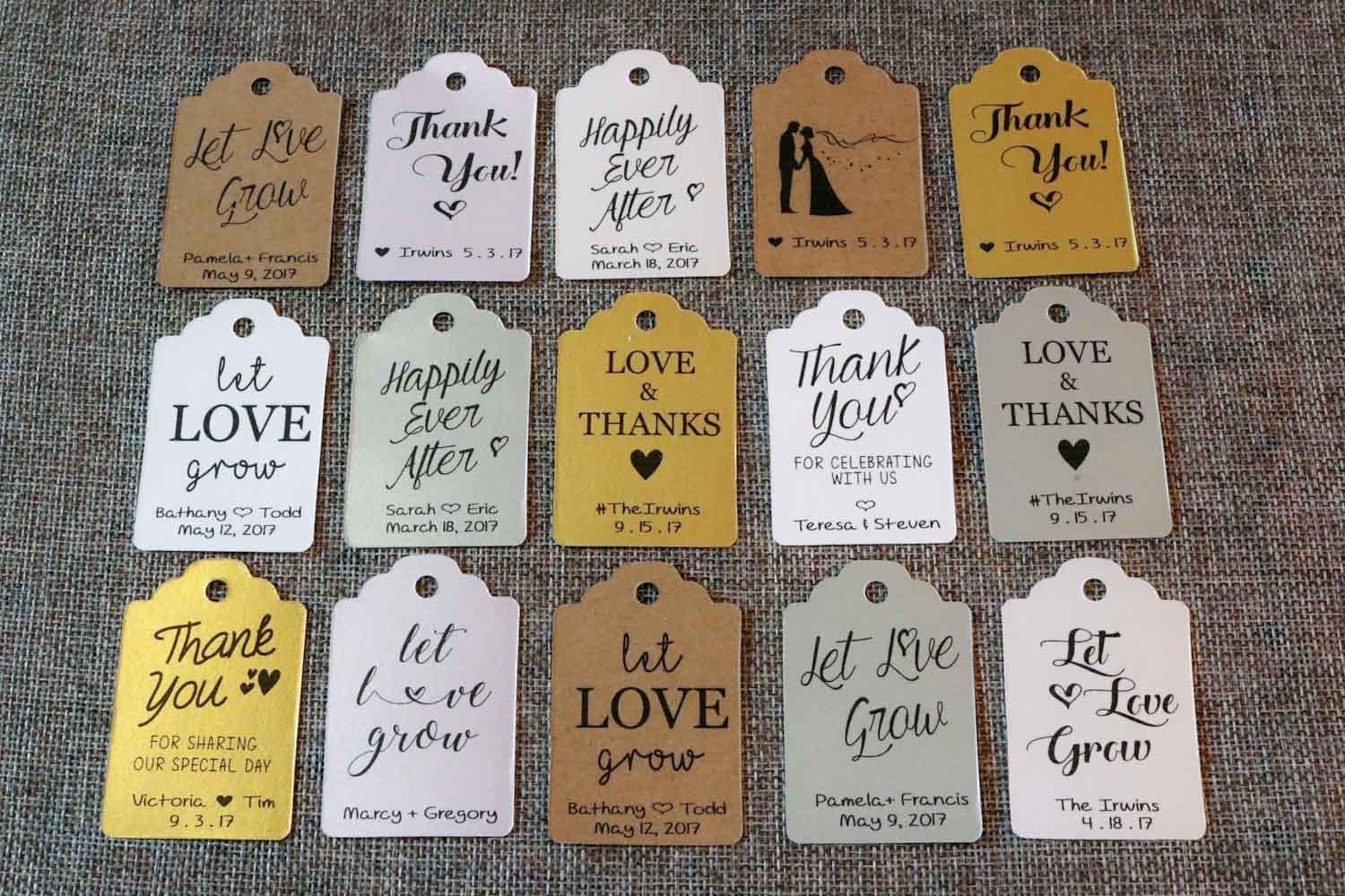 CUSTOM Hanging Favor Tags (20 Pack)