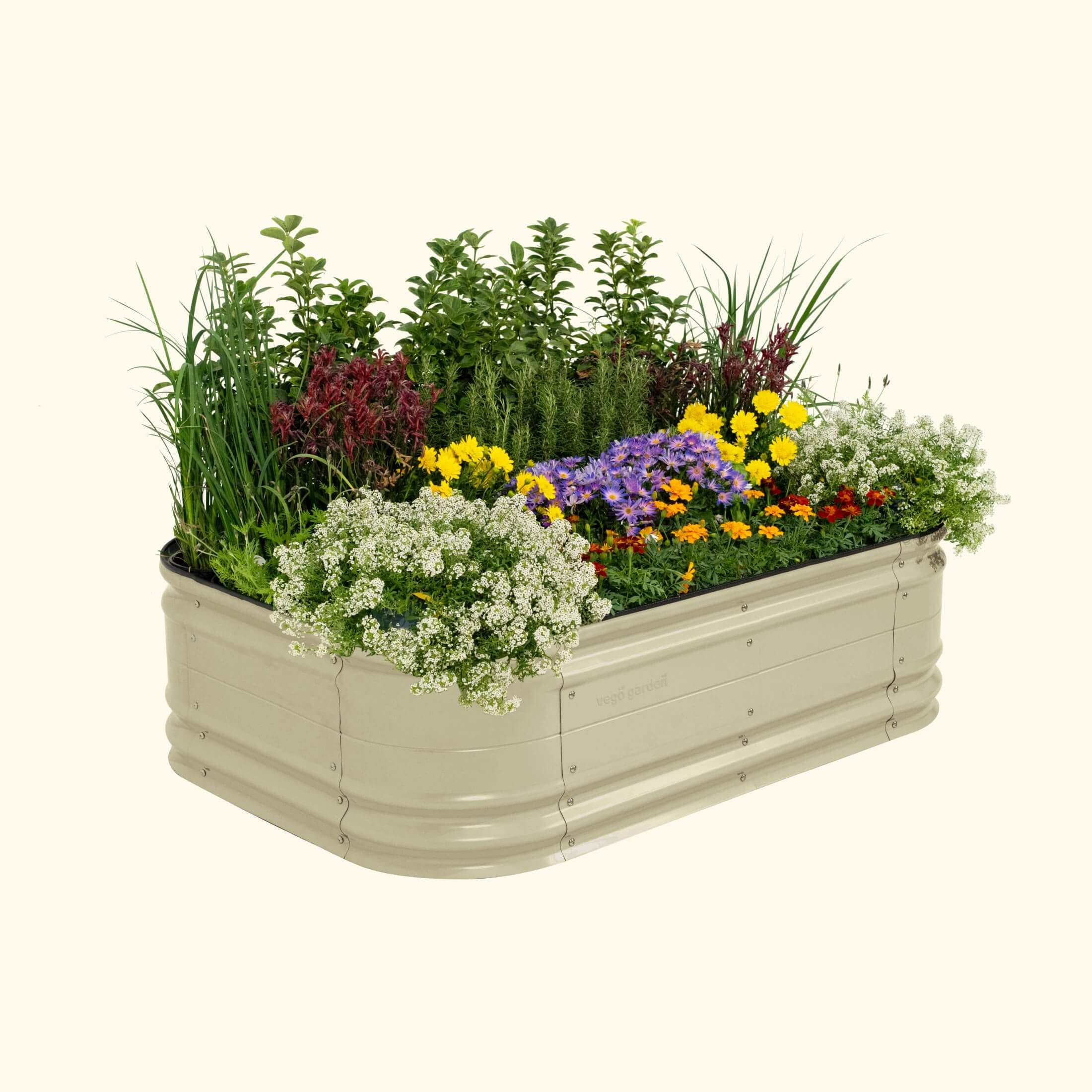 17" Tall 6 In 1 Medium Novel Modular Metal Raised Garden Bed Kit-Garden beds-The Succulent Source