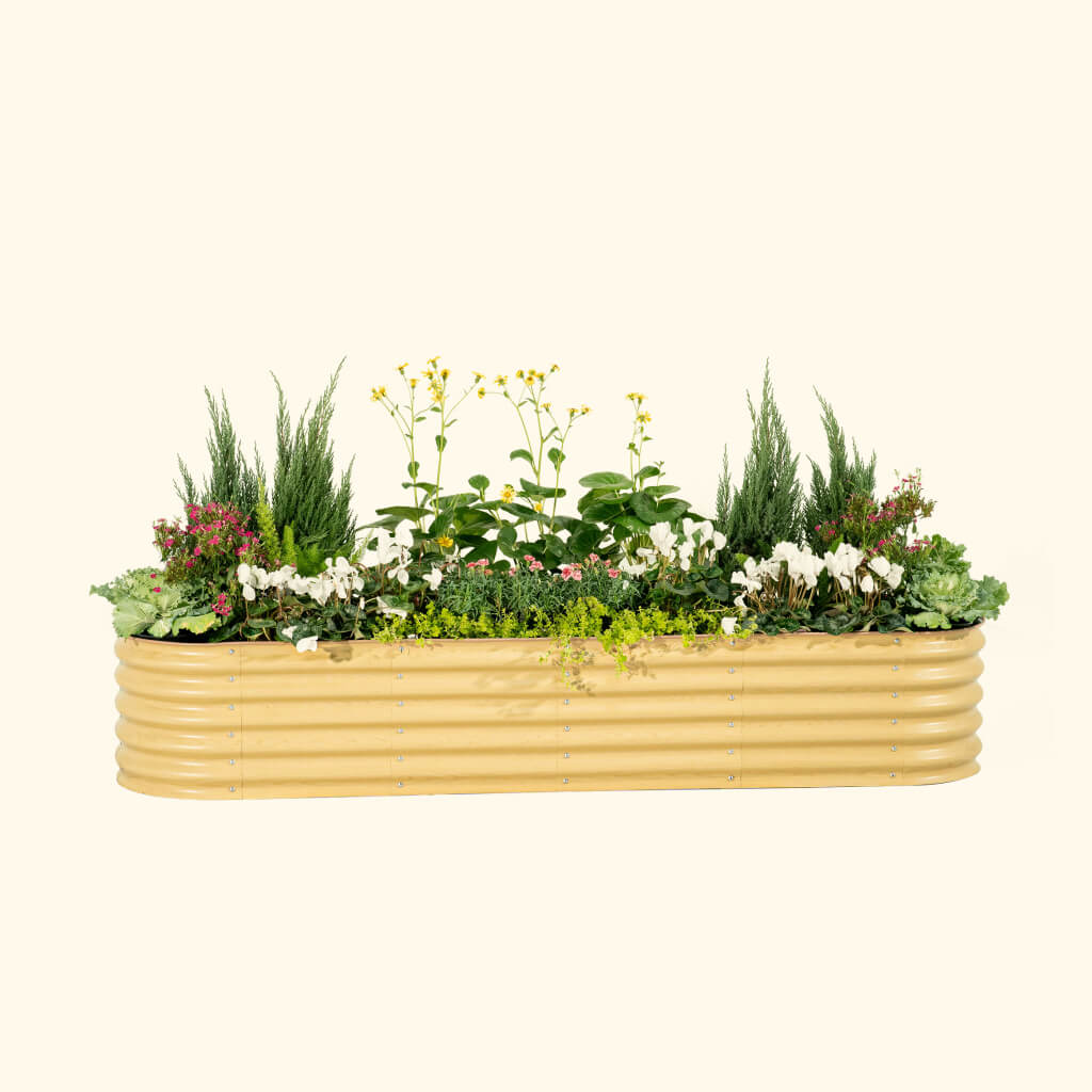 17" Tall 9 In 1 Large Modular Metal Raised Garden Bed Kit-Garden beds-The Succulent Source