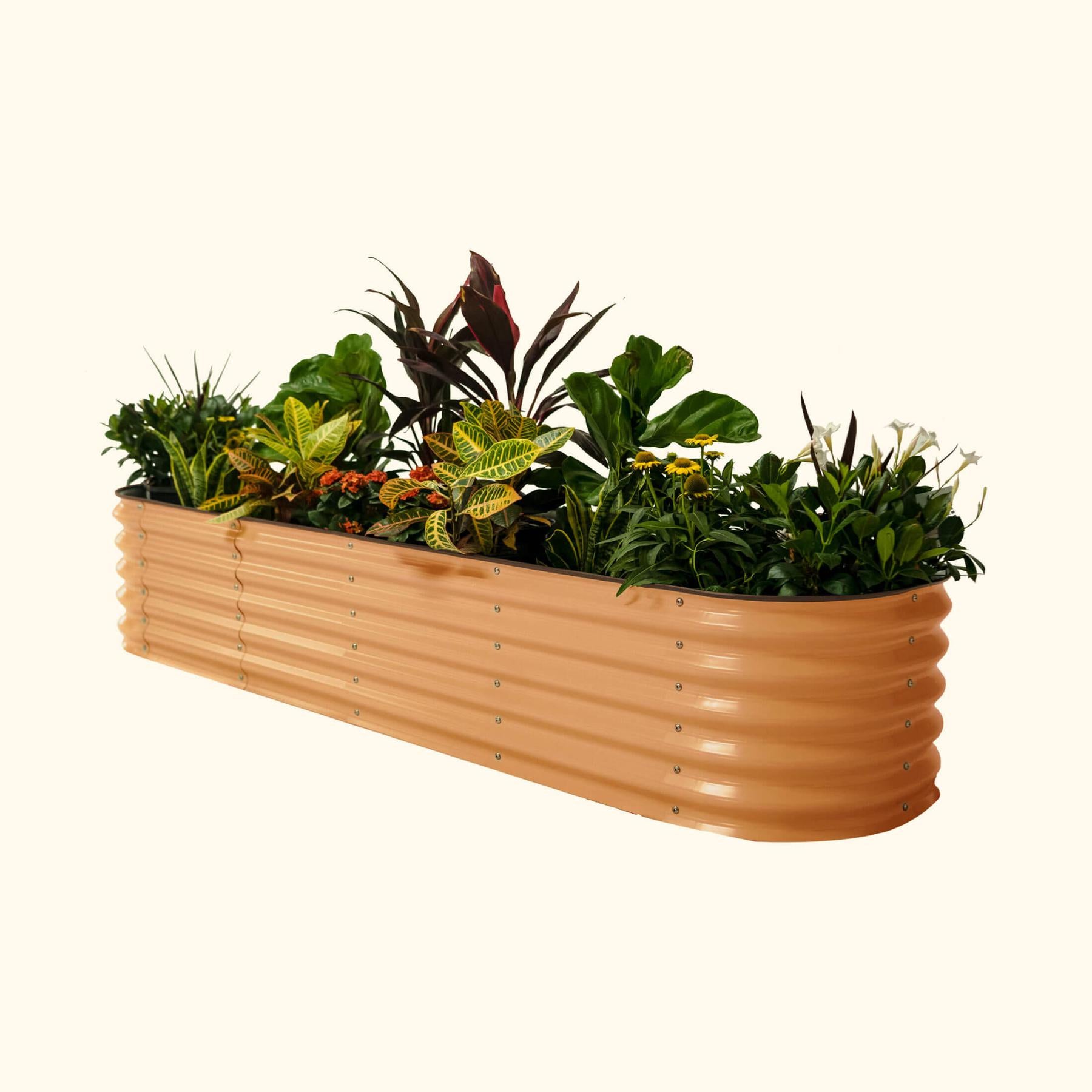 17" Tall 9 In 1 Large Modular Metal Raised Garden Bed Kit-Garden beds-The Succulent Source