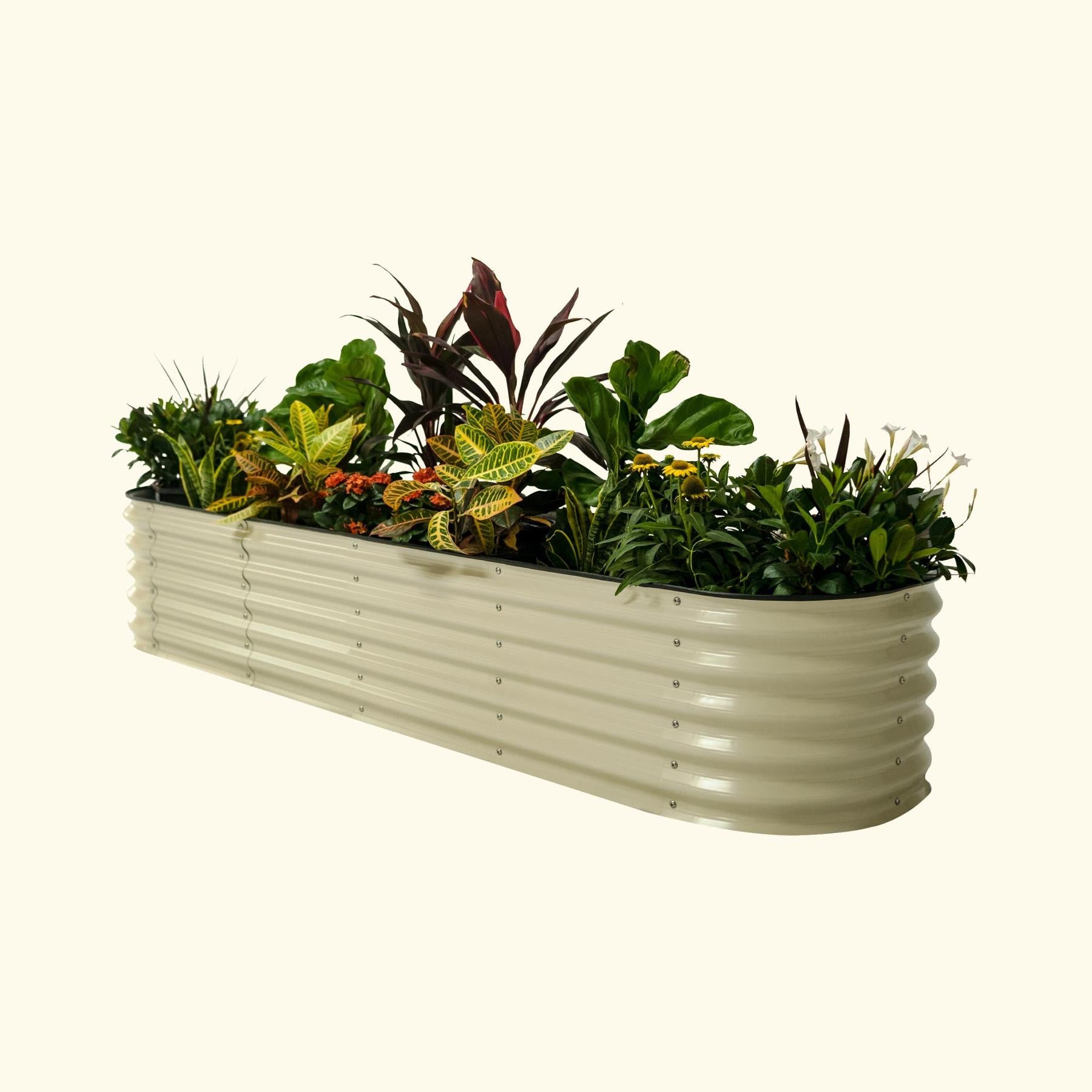 17" Tall 9 In 1 Large Modular Metal Raised Garden Bed Kit-Garden beds-The Succulent Source