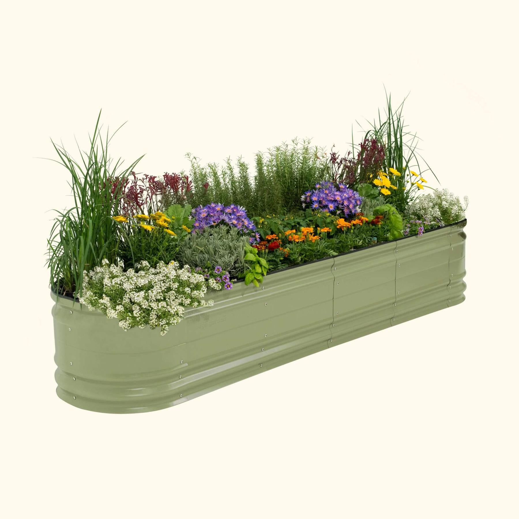 17" Tall 9 In 1 Large Novel Modular Metal Raised Garden Bed Kit-Garden beds-The Succulent Source