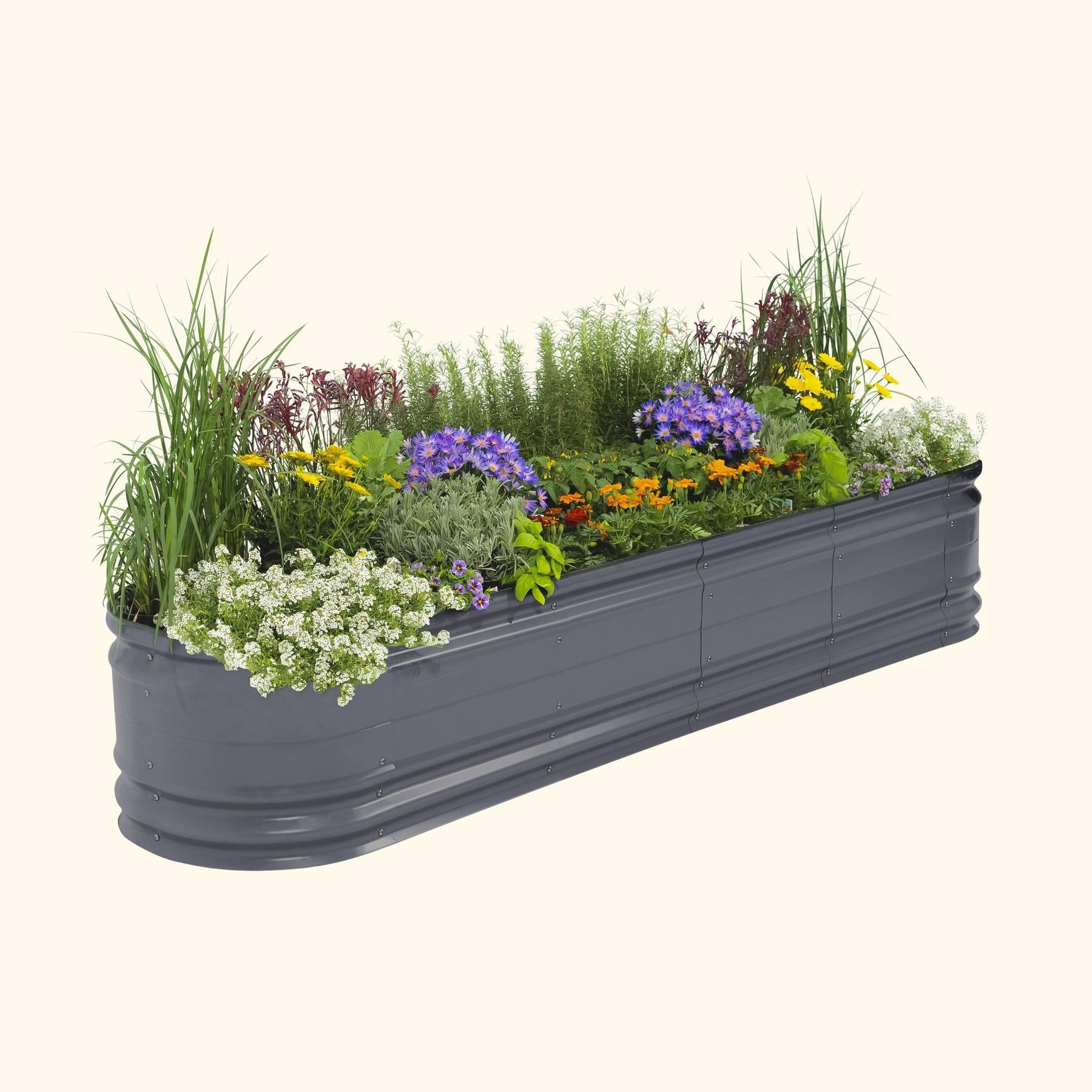 17" Tall 9 In 1 Large Novel Modular Metal Raised Garden Bed Kit-Garden beds-The Succulent Source