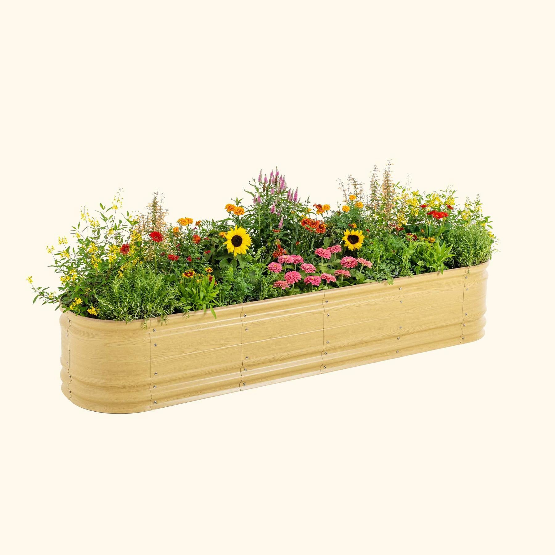 17" Tall 9 In 1 Large Novel Modular Metal Raised Garden Bed Kit-Garden beds-The Succulent Source