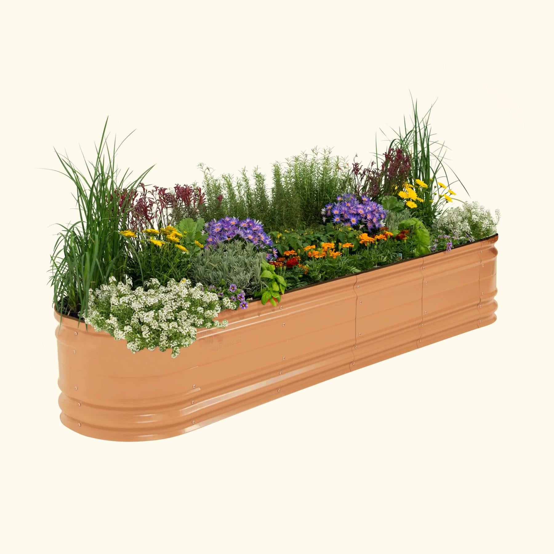 17" Tall 9 In 1 Large Novel Modular Metal Raised Garden Bed Kit-Garden beds-The Succulent Source