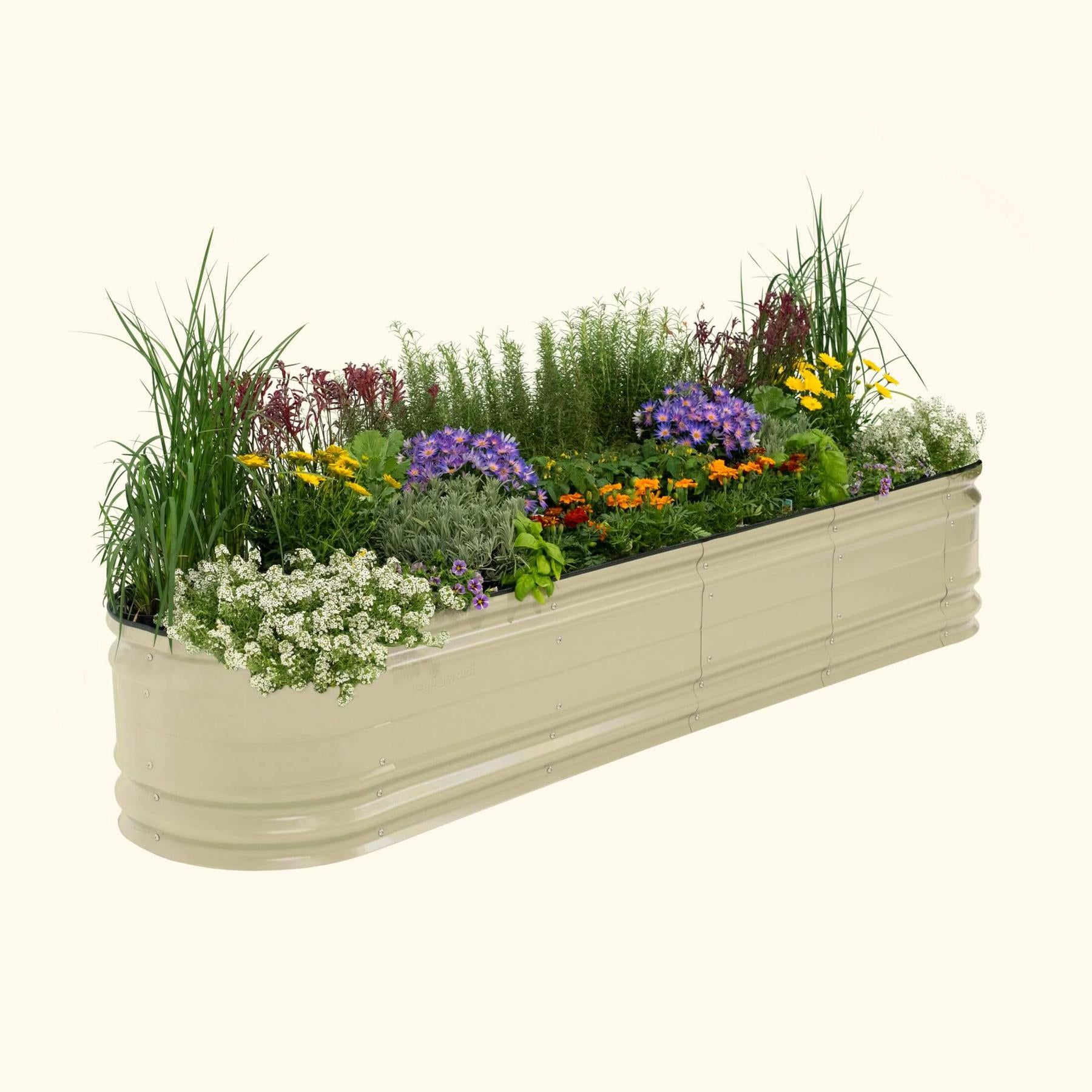 17" Tall 9 In 1 Large Novel Modular Metal Raised Garden Bed Kit-Garden beds-The Succulent Source