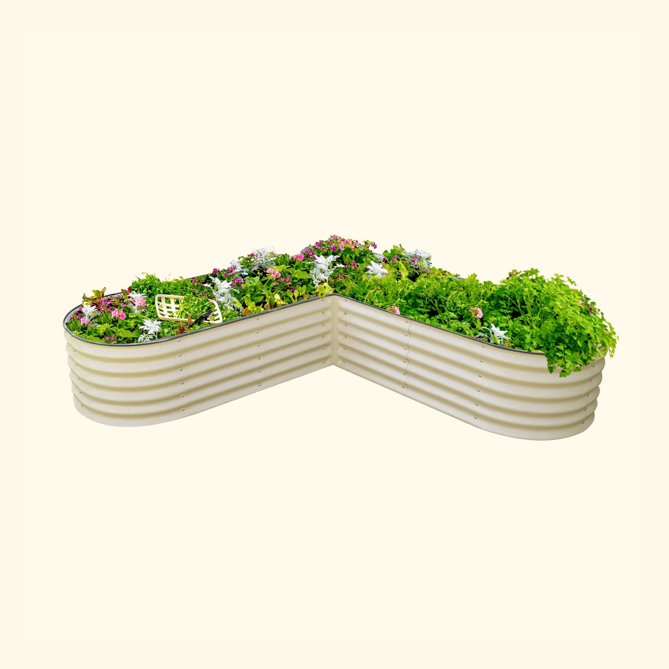 17" Tall L-Shaped Raised Garden Bed Kit - Large Size-Garden beds-The Succulent Source