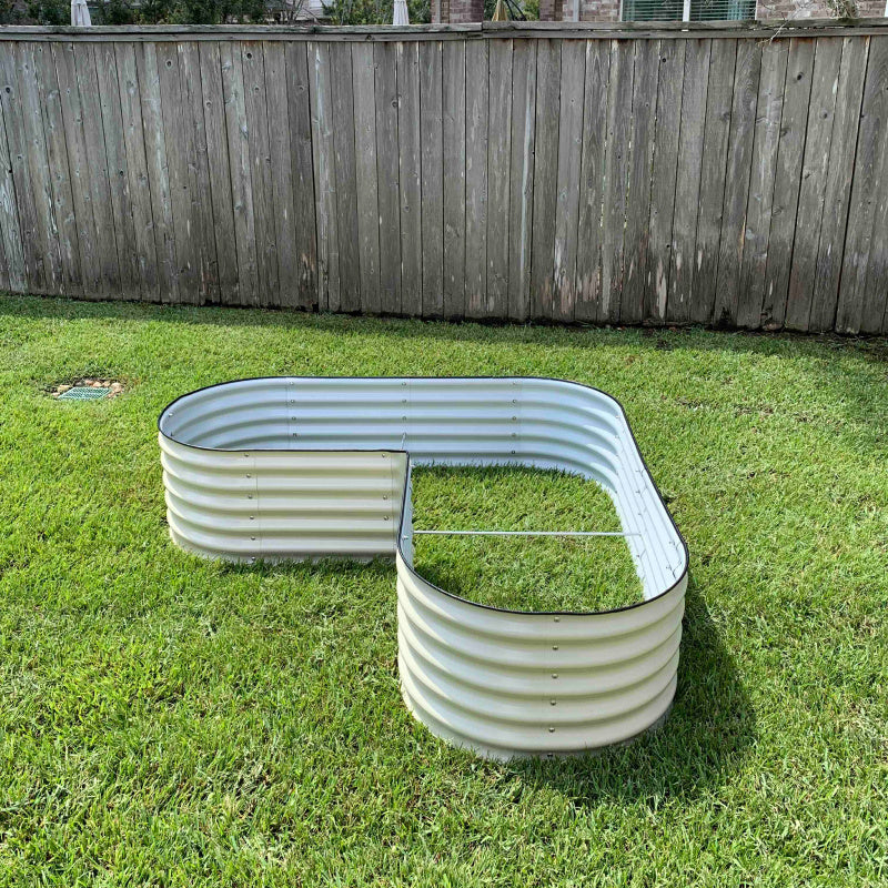 17" Tall L-Shaped Raised Garden Bed Kit - Standard Size-Garden beds-The Succulent Source