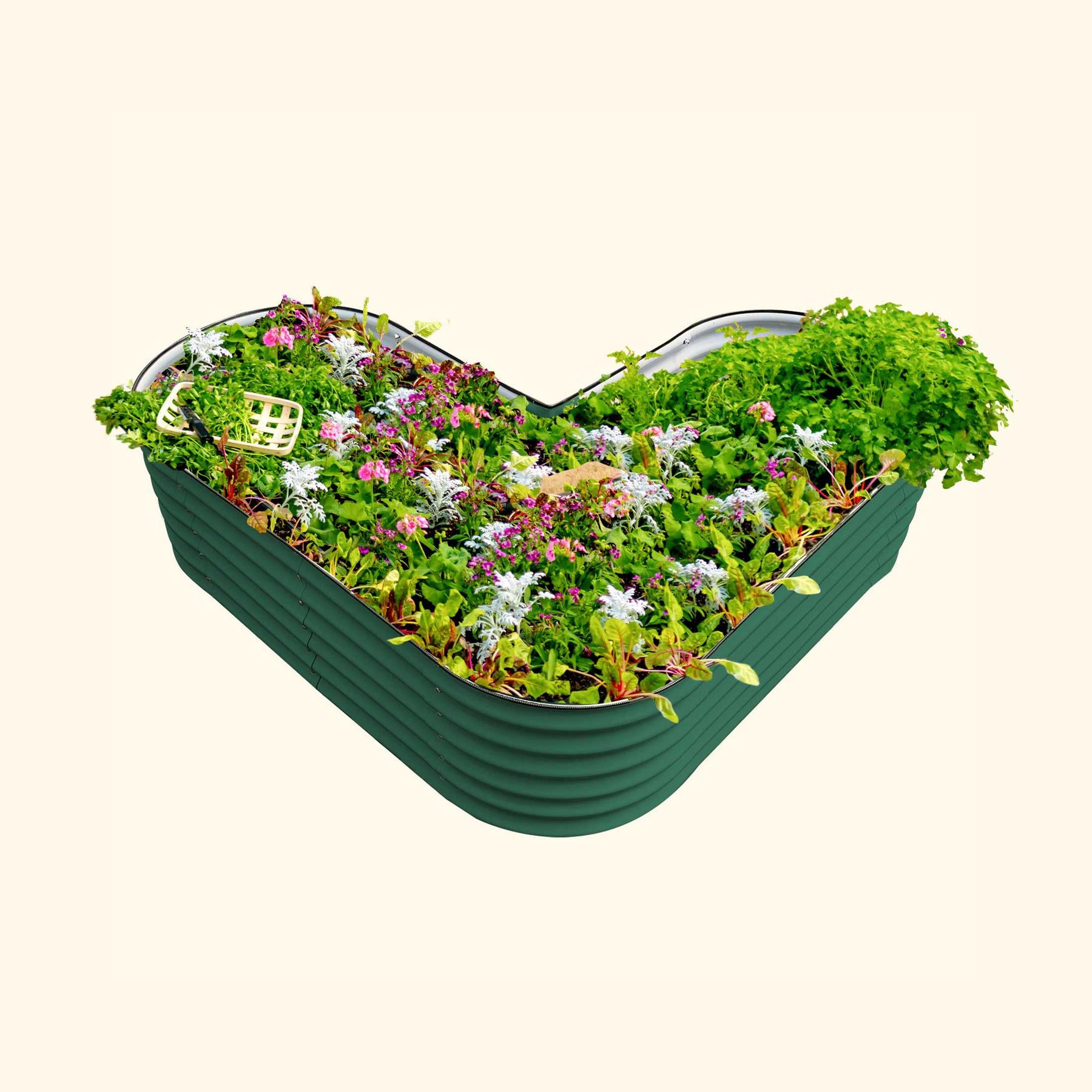 17" Tall L-Shaped Raised Garden Bed Kit - Standard Size-Garden beds-The Succulent Source