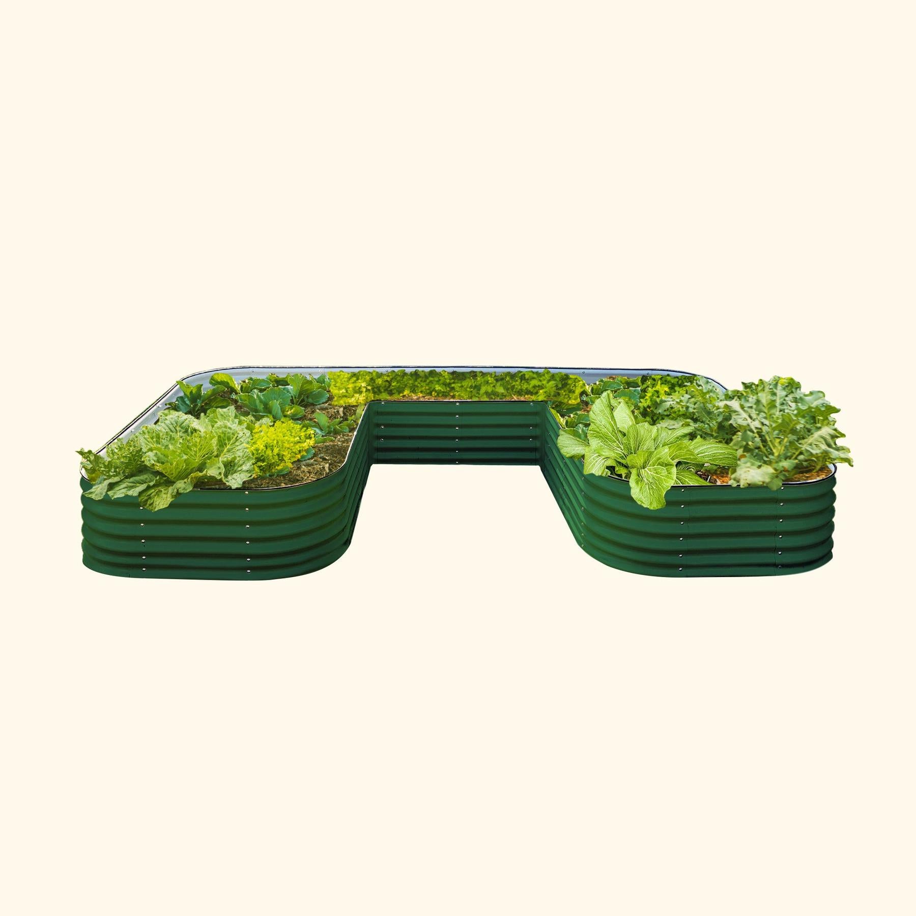 17" Tall U-Shaped Raised Garden Bed Kit - Jumbo Size-Garden beds-The Succulent Source