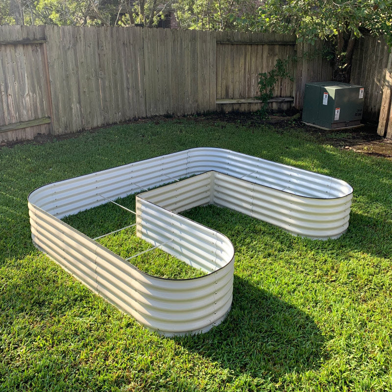 17" Tall U-Shaped Raised Garden Bed Kit - Large Size-Garden beds-The Succulent Source