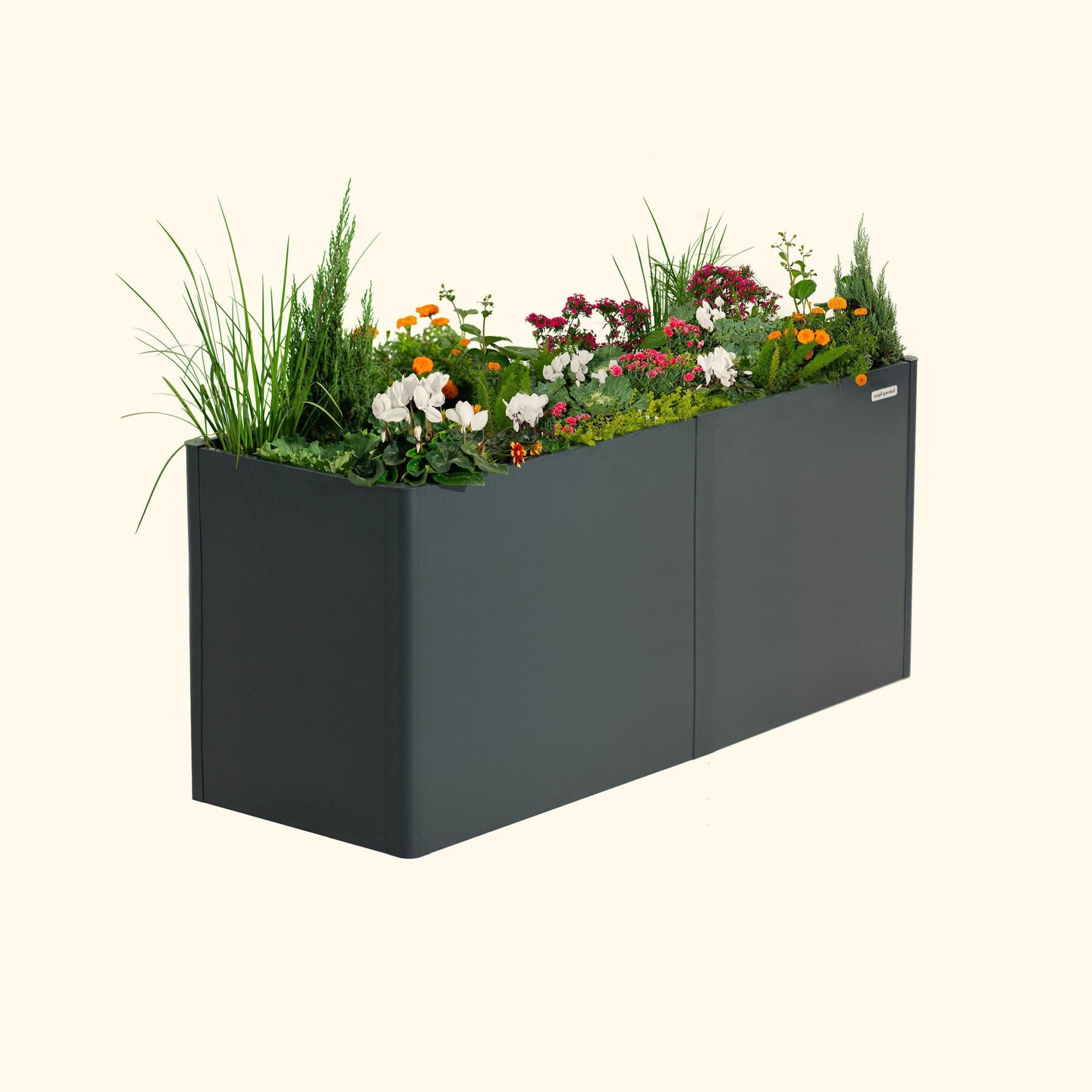 32" Extra Tall Modern 27" x 83" Metal Raised Garden Bed-Garden beds-The Succulent Source