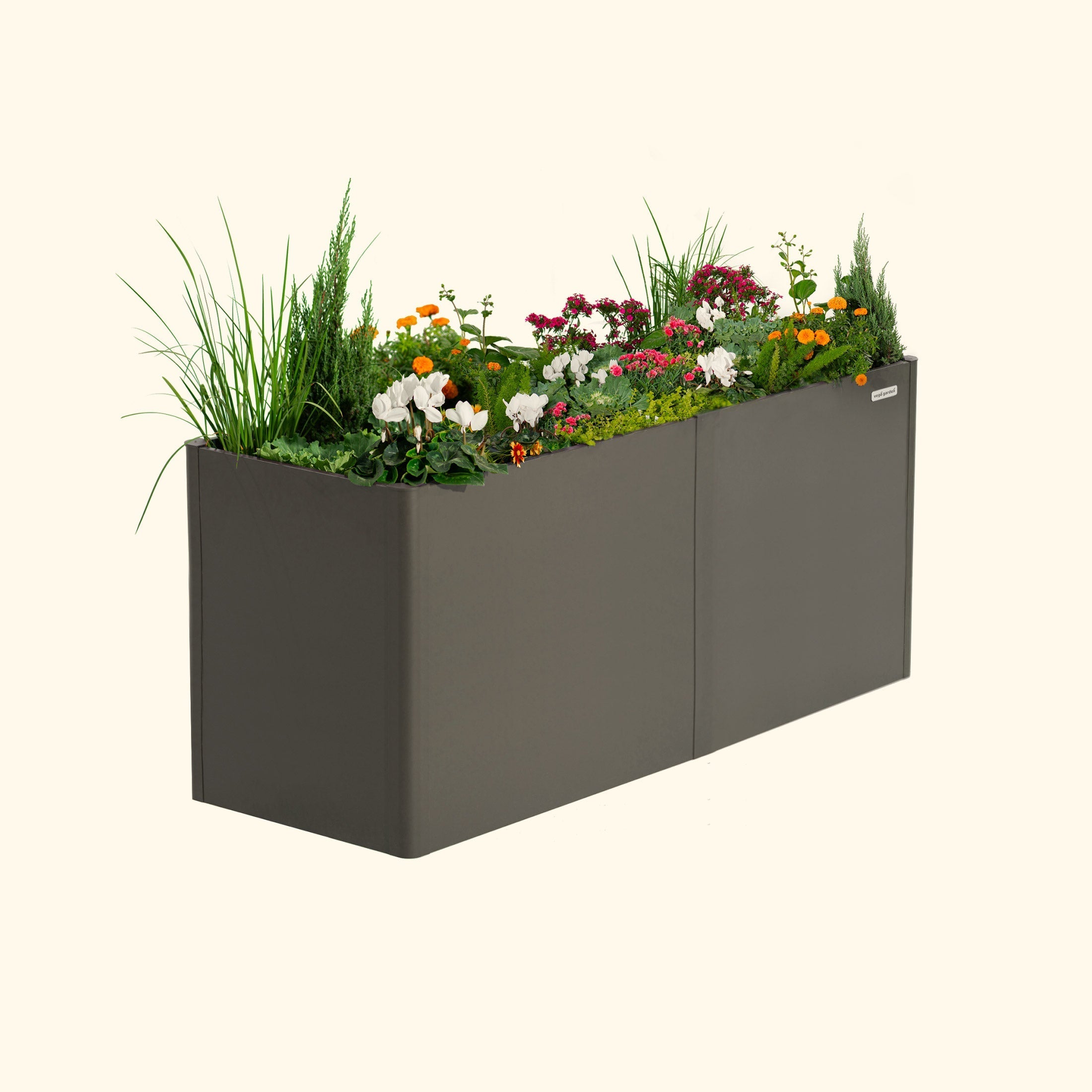 32" Extra Tall Modern 27" x 83" Metal Raised Garden Bed-Garden beds-The Succulent Source