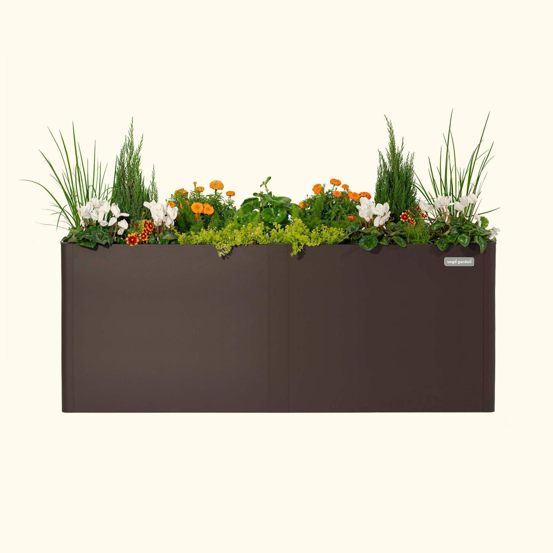 32" Extra Tall Modern 42" x 83" Metal Raised Garden Bed-Garden beds-The Succulent Source