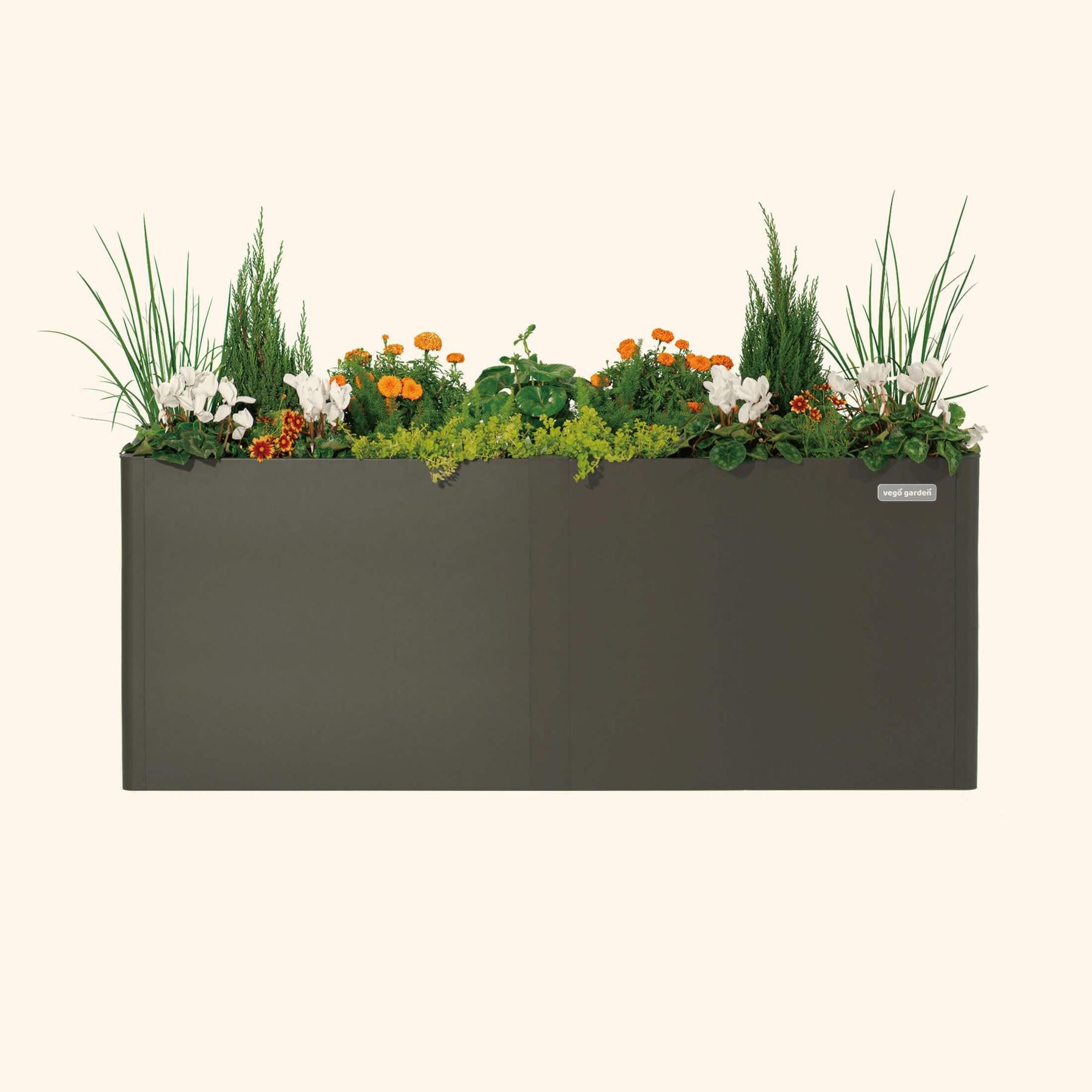 32" Extra Tall Modern 42" x 83" Metal Raised Garden Bed-Garden beds-The Succulent Source