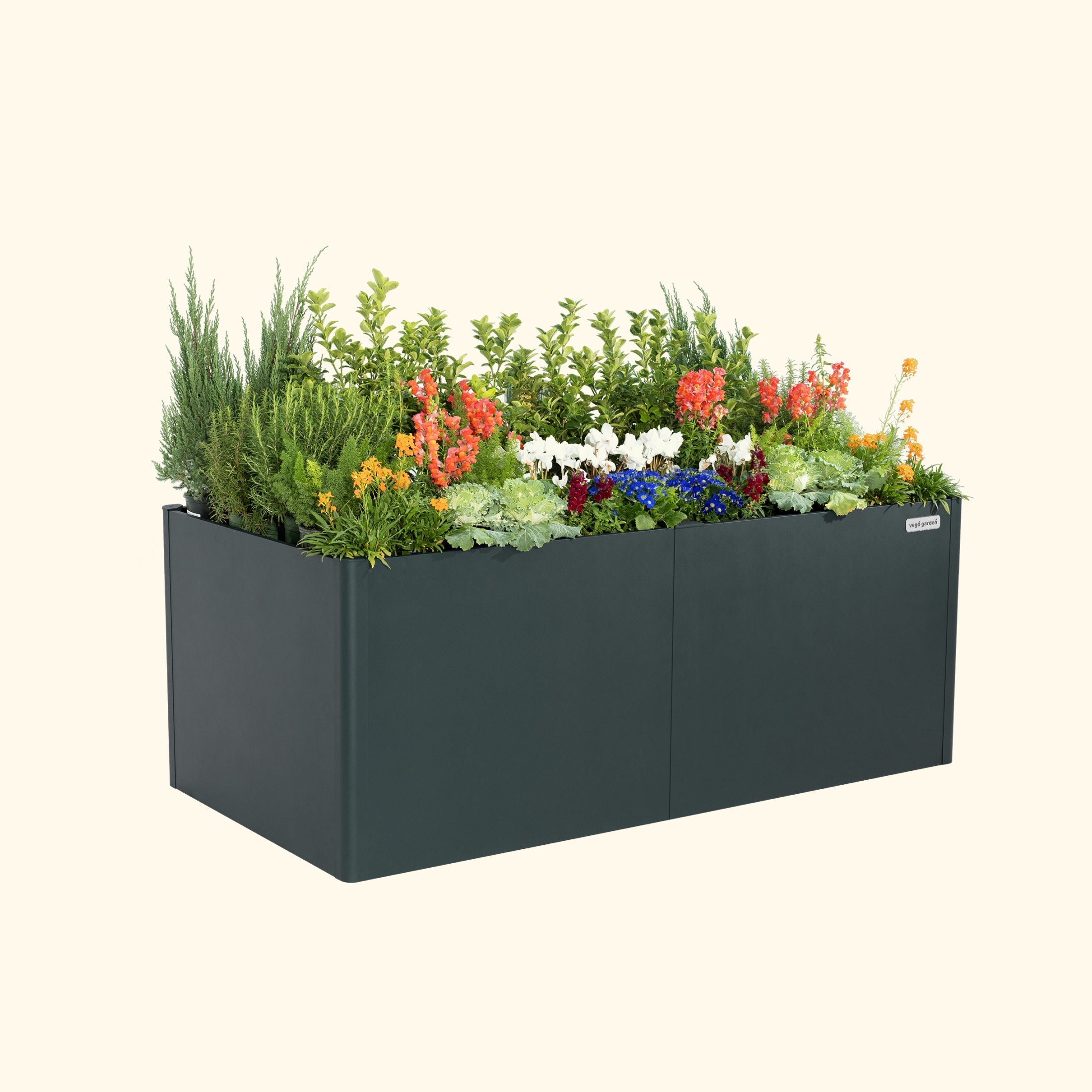 32" Extra Tall Modern 42" x 83" Metal Raised Garden Bed-Garden beds-The Succulent Source