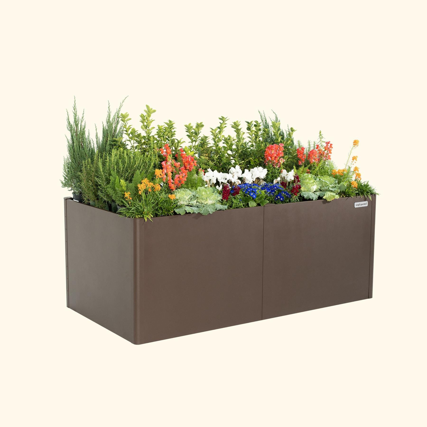 32" Extra Tall Modern 42" x 83" Metal Raised Garden Bed-Garden beds-The Succulent Source