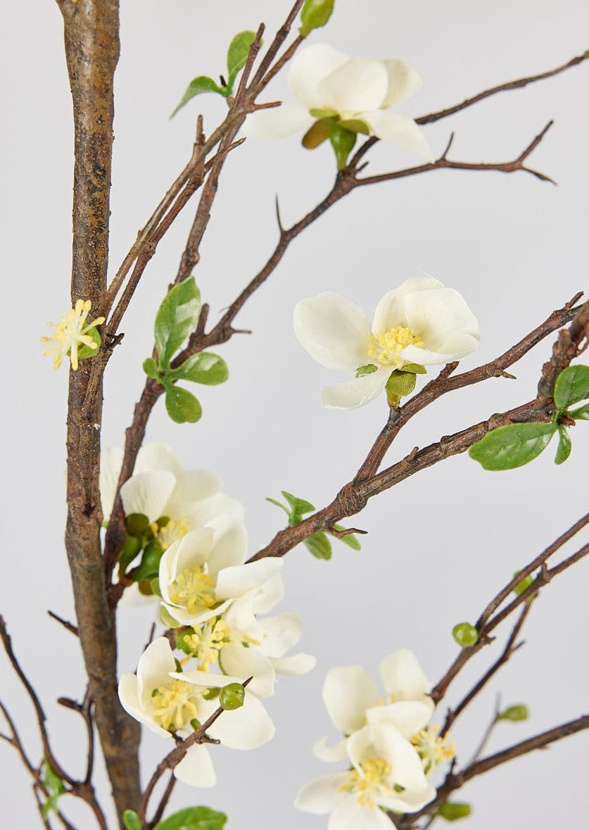 SALE - Artificial Flowers | Cream Artificial Blossom Branch - 57"