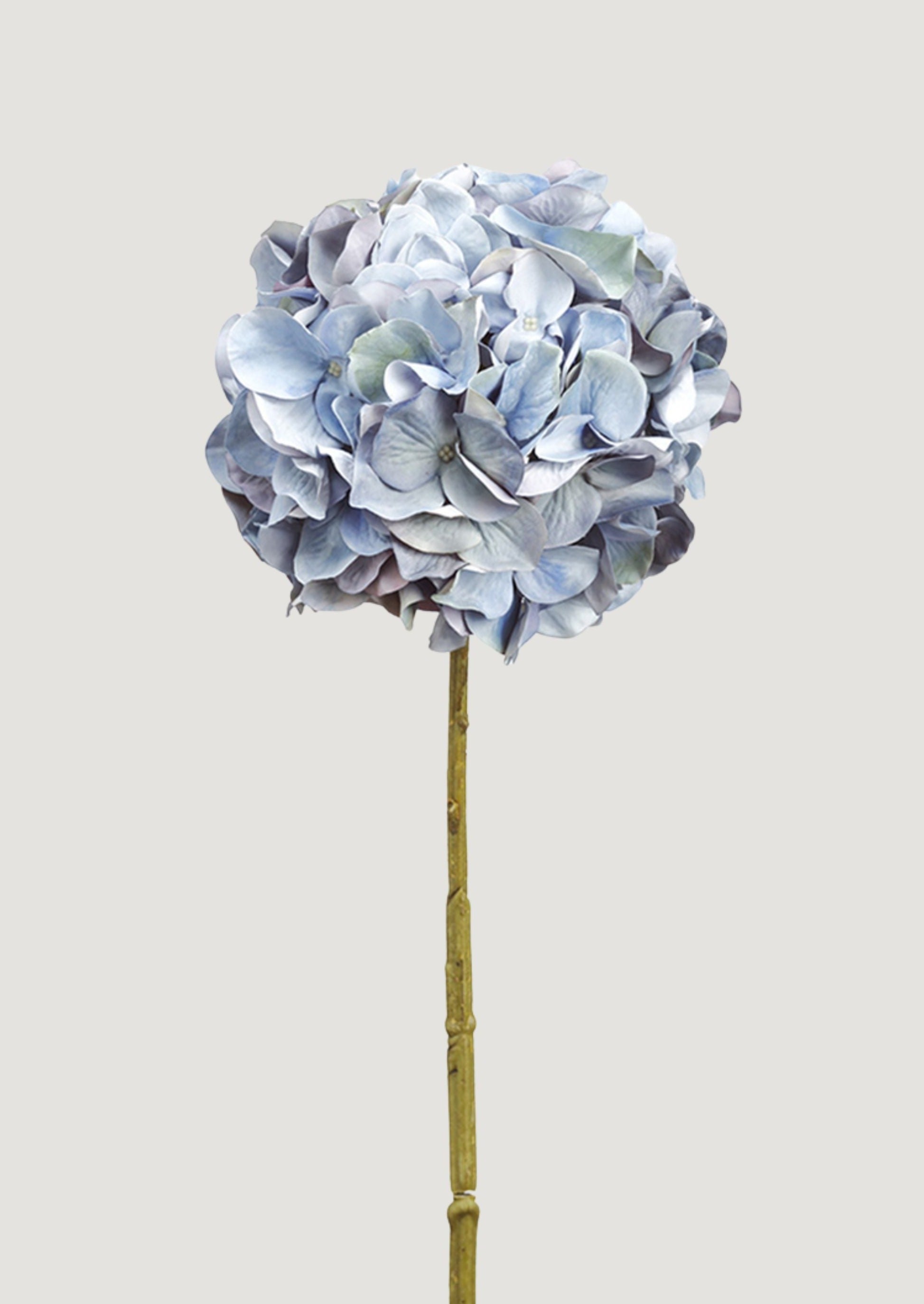 Artificial Hydrangea Blooming Flower in Blue - 21"-Blooming Flowers-The Succulent Source