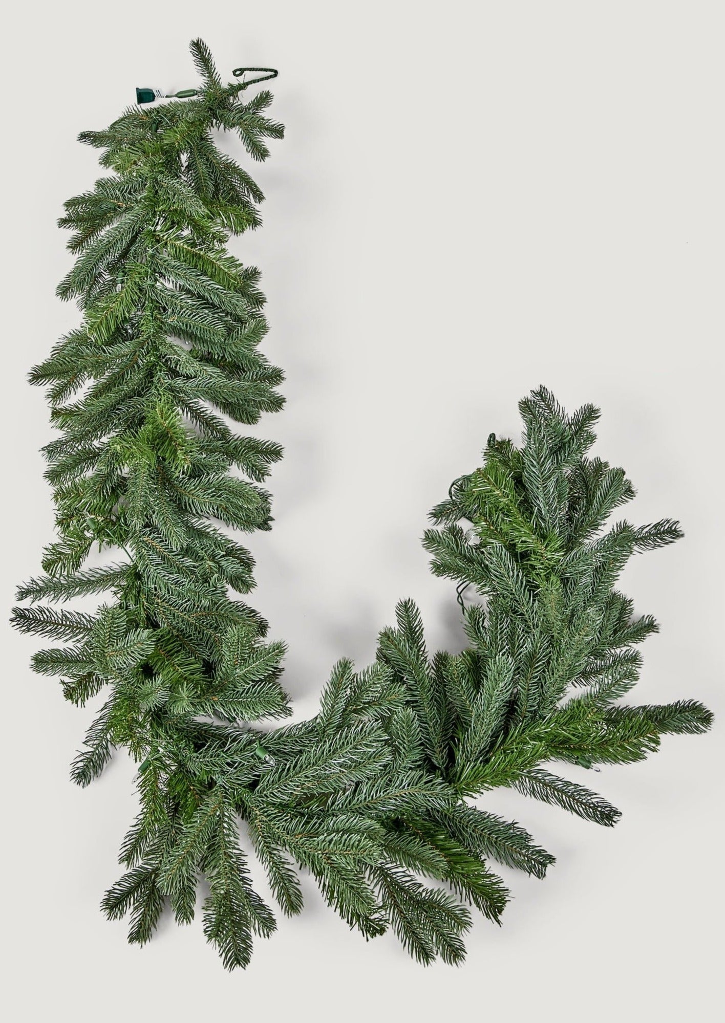 SALE - Artificial Christmas Spruce Garland with LED Lights - 72"