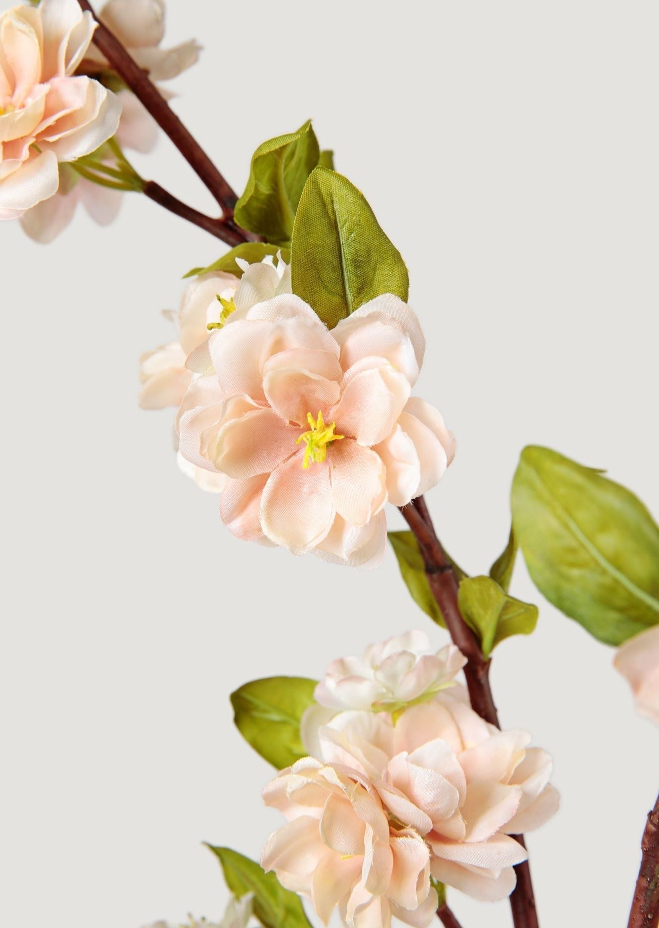 Cream Linen Peach Blossom Branch - 47"-Blooming Flowers-The Succulent Source