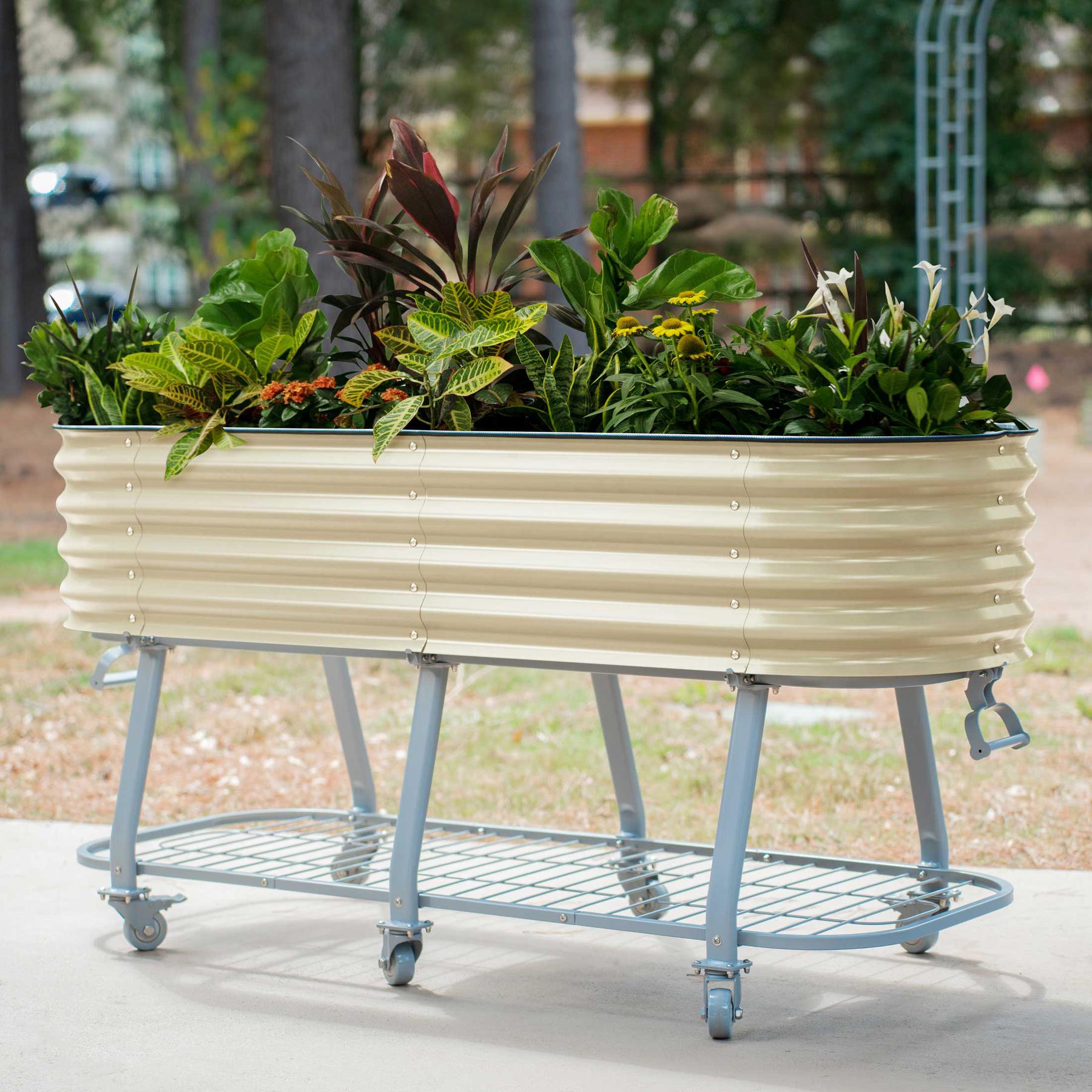 Elevated Rolling Self-Watering Garden Bed-Garden beds-The Succulent Source