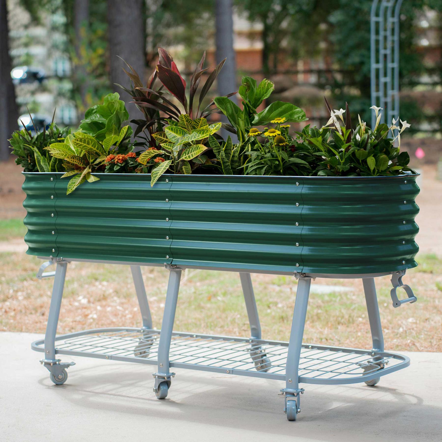 Elevated Rolling Self-Watering Garden Bed-Garden beds-The Succulent Source