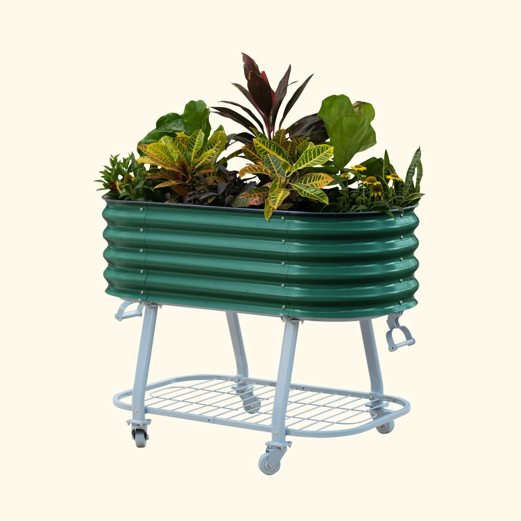 Elevated Rolling Self-Watering Garden Bed-Garden beds-The Succulent Source