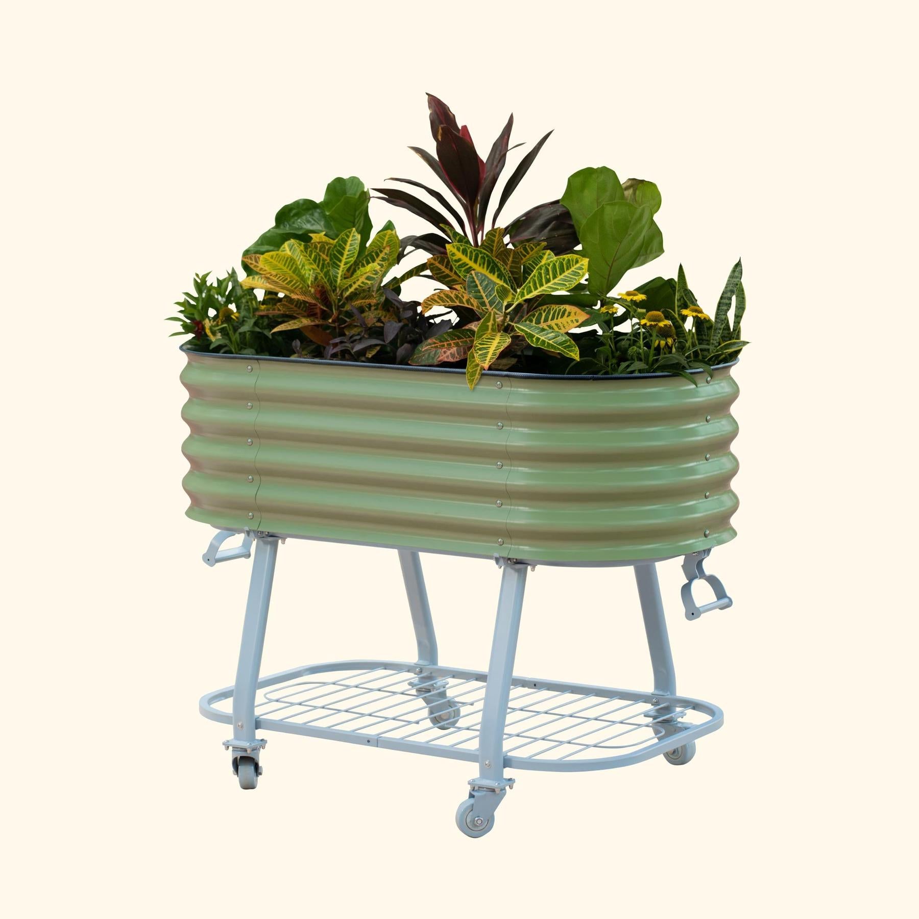 Elevated Rolling Self-Watering Garden Bed-Garden beds-The Succulent Source