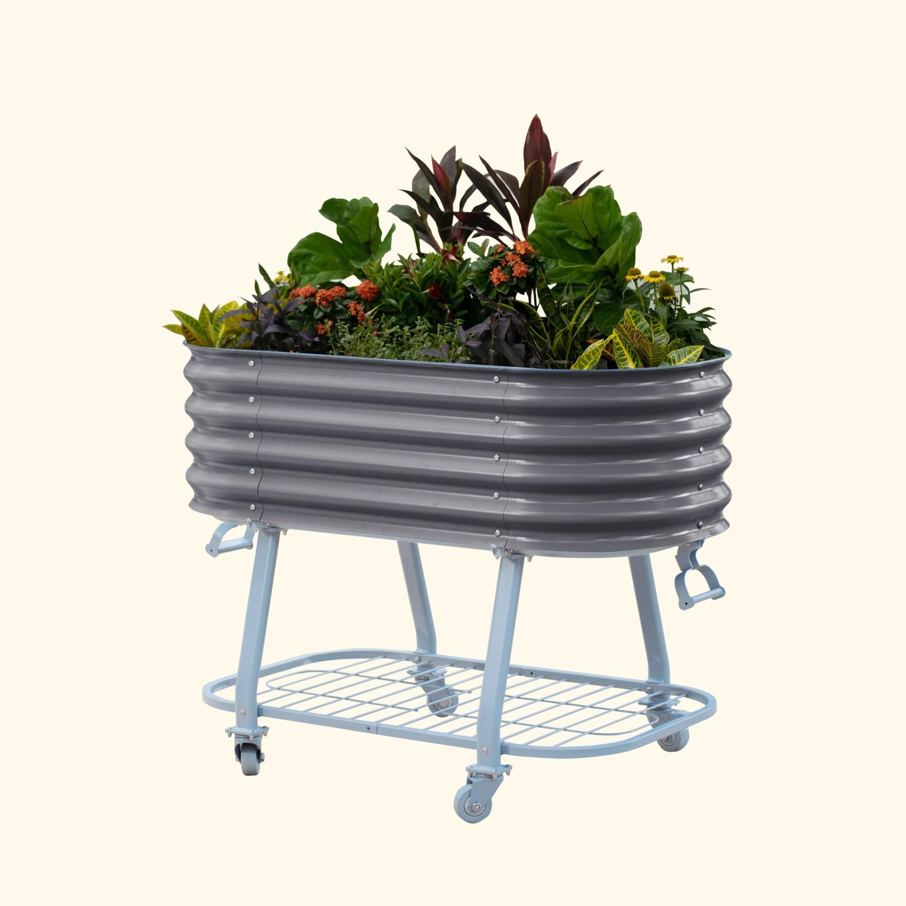 Elevated Rolling Self-Watering Garden Bed-Garden beds-The Succulent Source