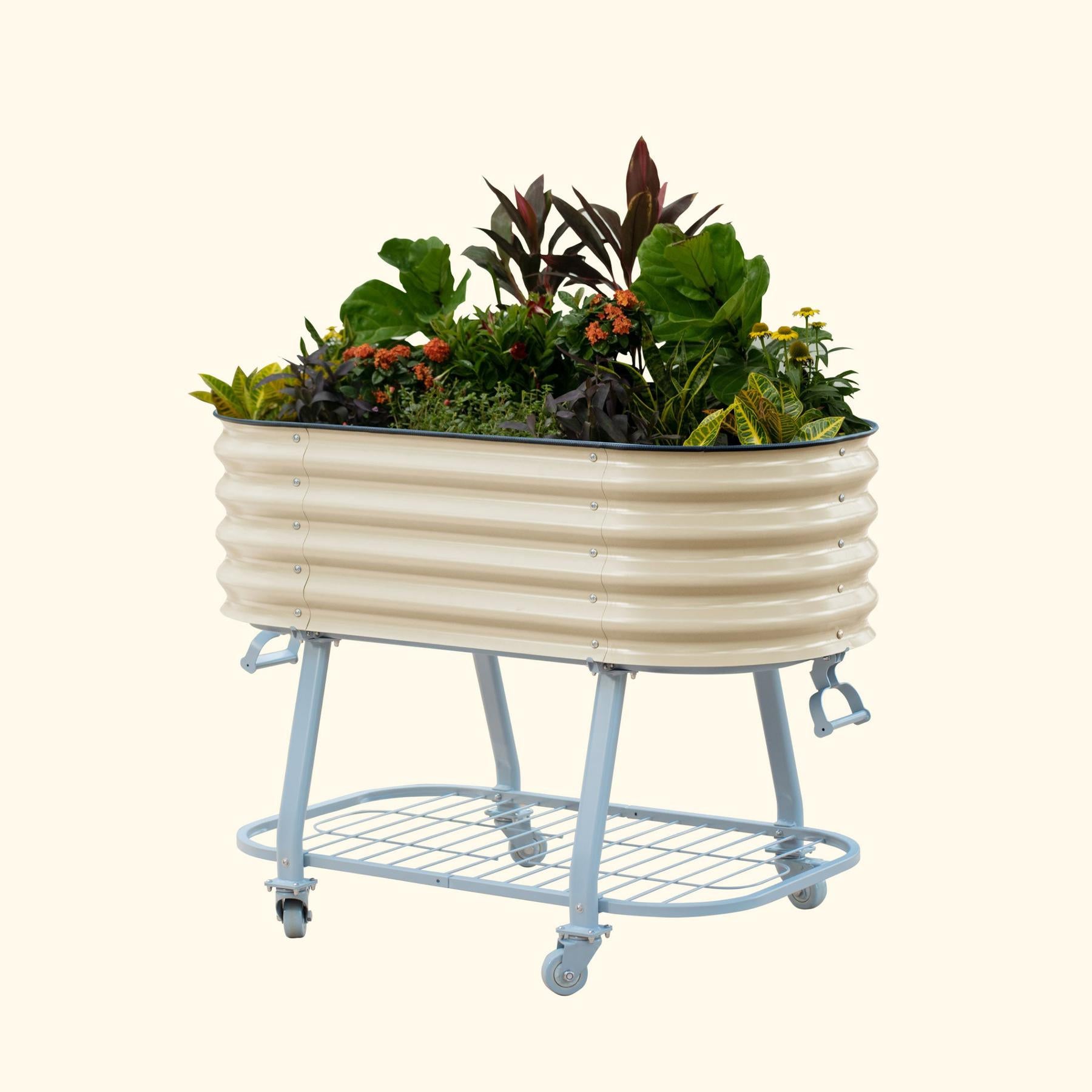 Elevated Rolling Self-Watering Garden Bed-Garden beds-The Succulent Source