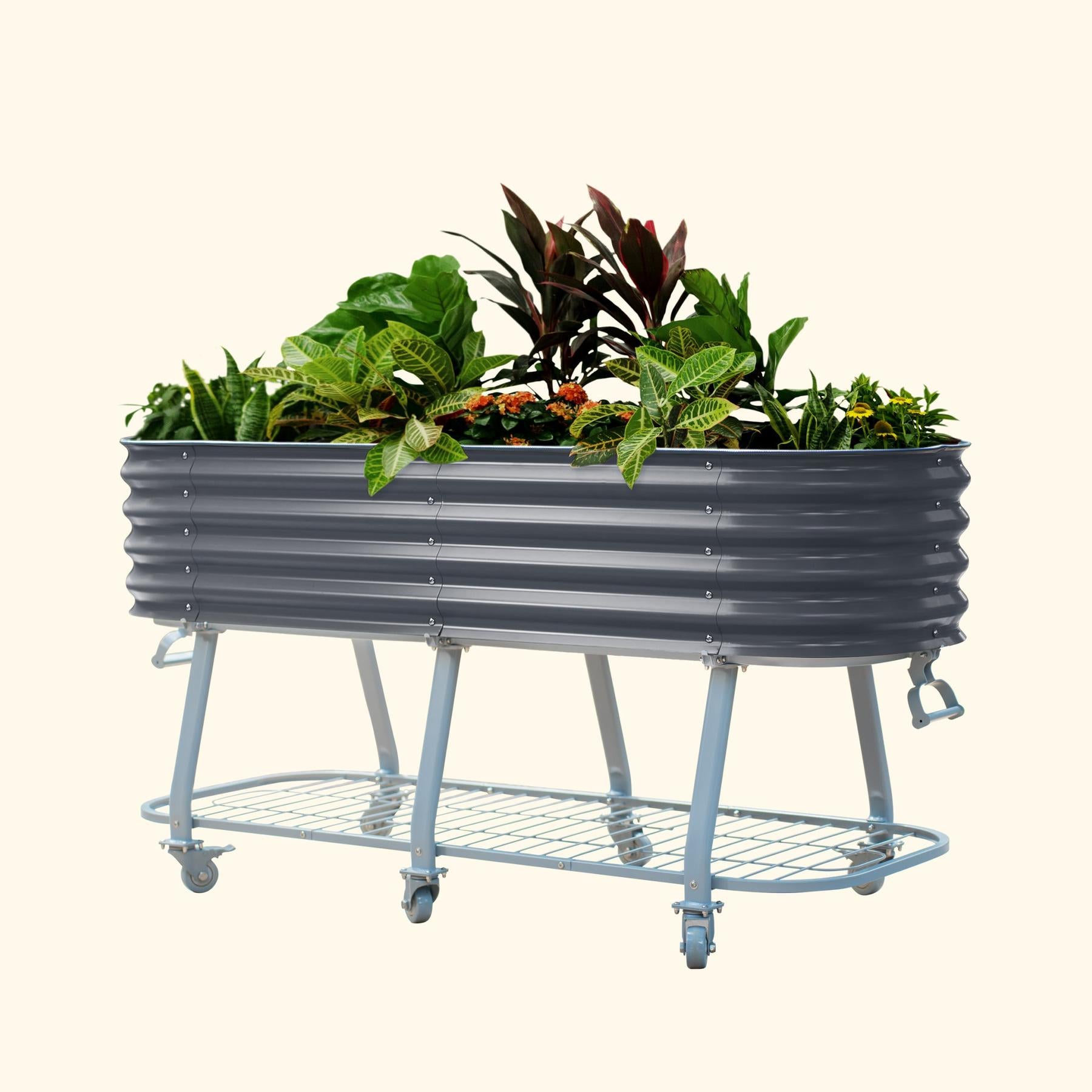 Elevated Rolling Self-Watering Garden Bed-Garden beds-The Succulent Source