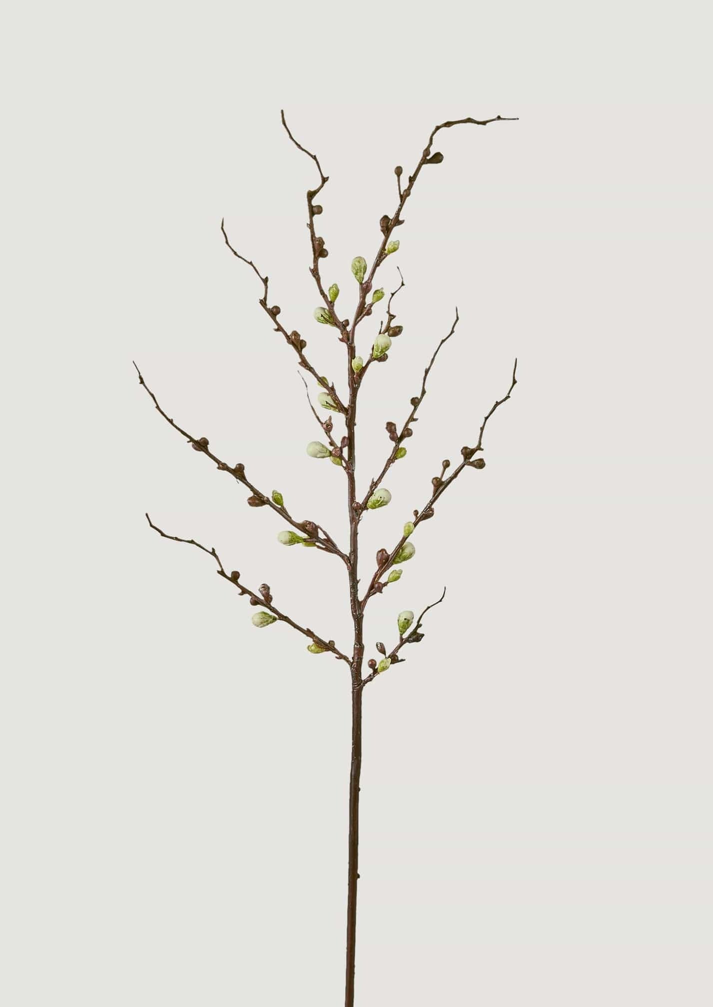 Faux Budding Peach Blossom Branch - 30"-Blooming Flowers-The Succulent Source