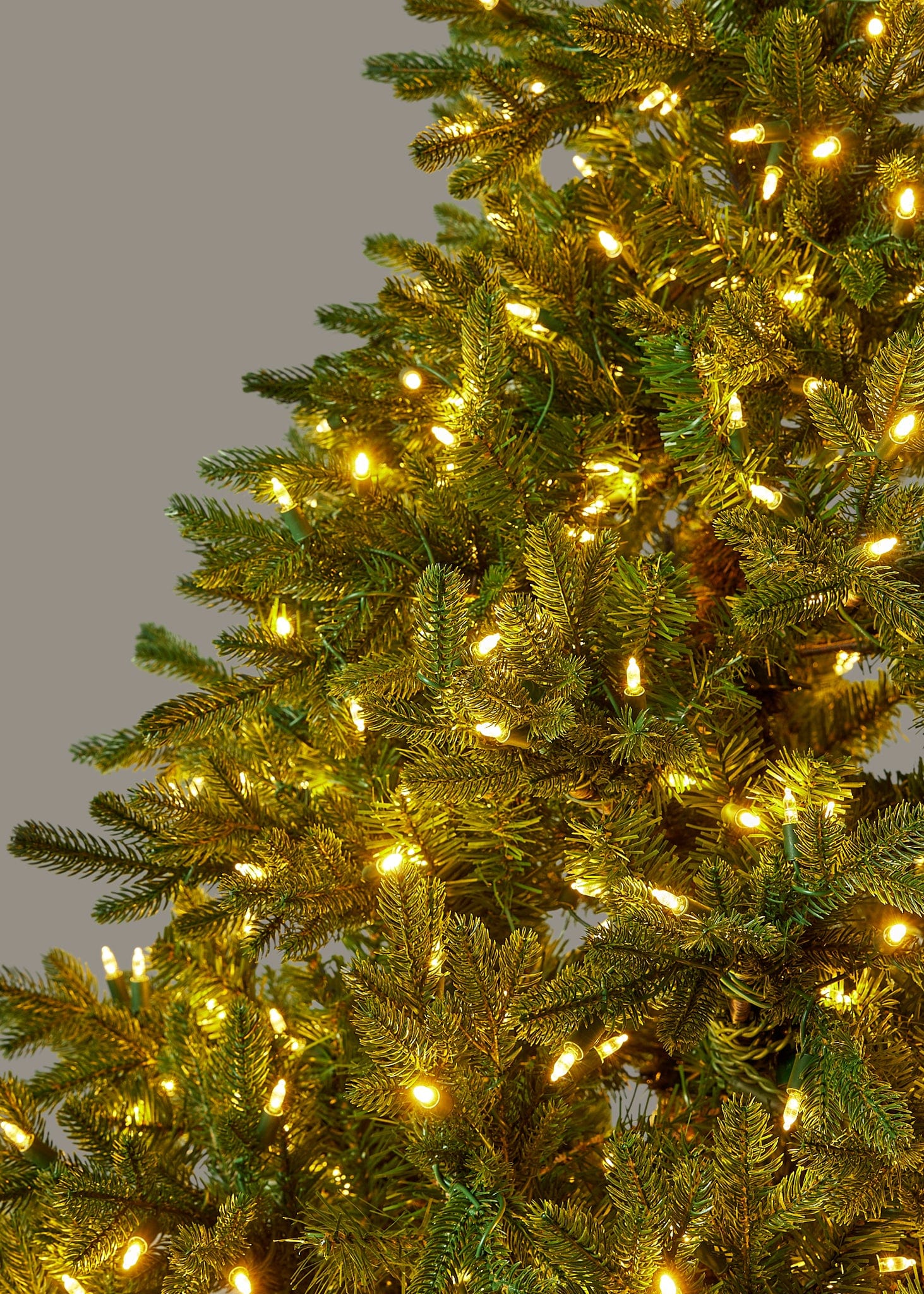 Faux Noble Fir Pre-Lit LED Christmas Tree with White Lights 7.5'-Everyday Plants-The Succulent Source