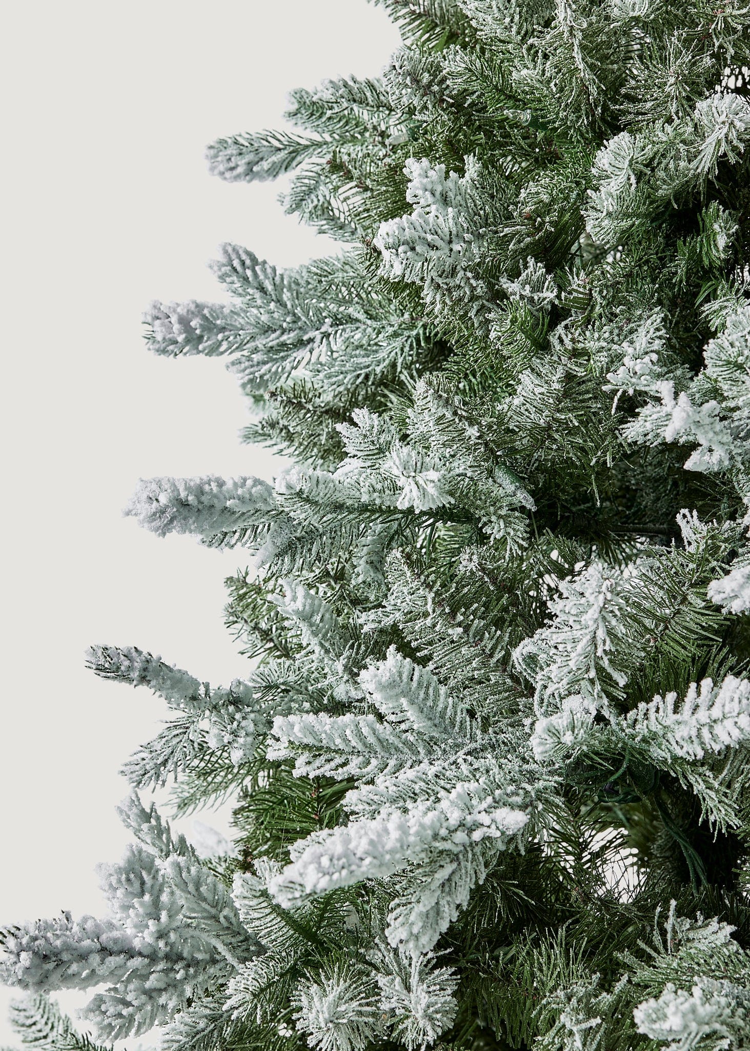 Frosted Pine Christmas Tree with Pre-Lit LED White Lights - 7.5'-Everyday Plants-The Succulent Source