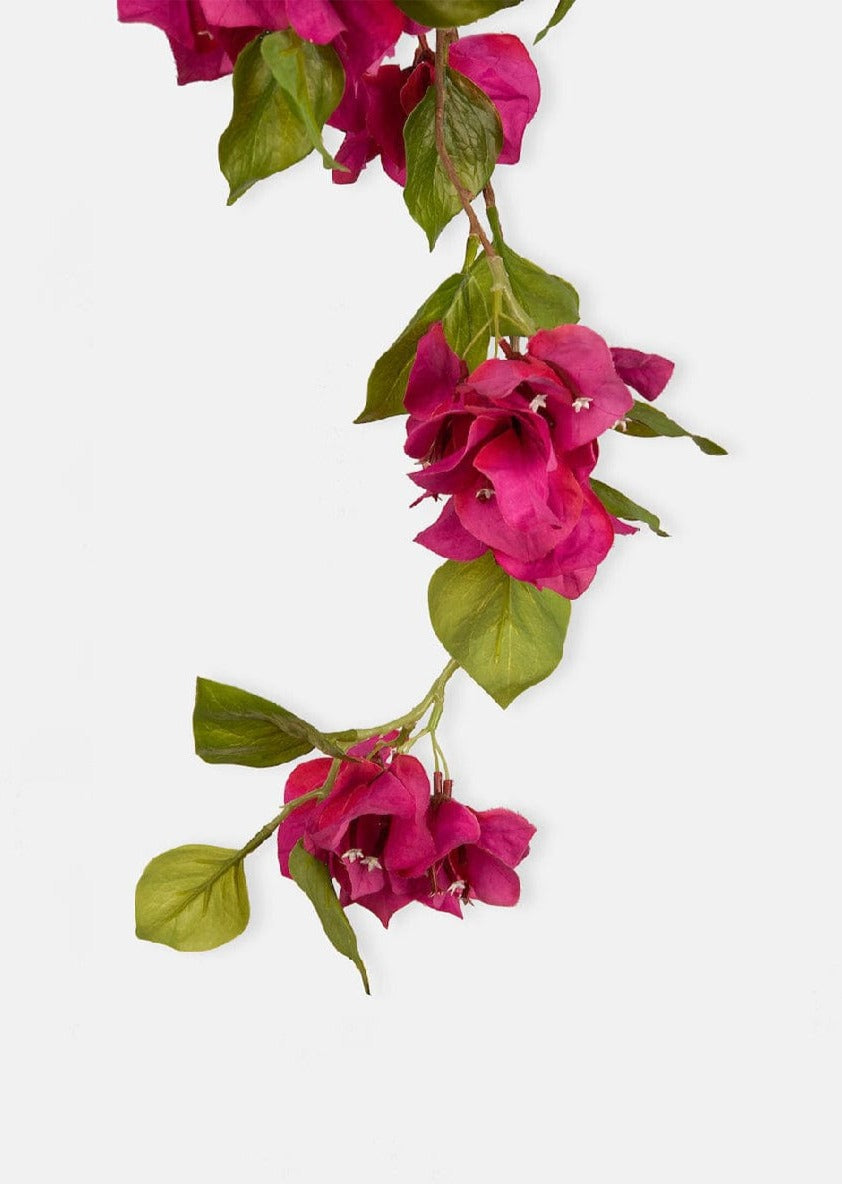 Fuchsia Faux Bougainvillea Hanging Bush - 43"-Blooming Flowers-The Succulent Source