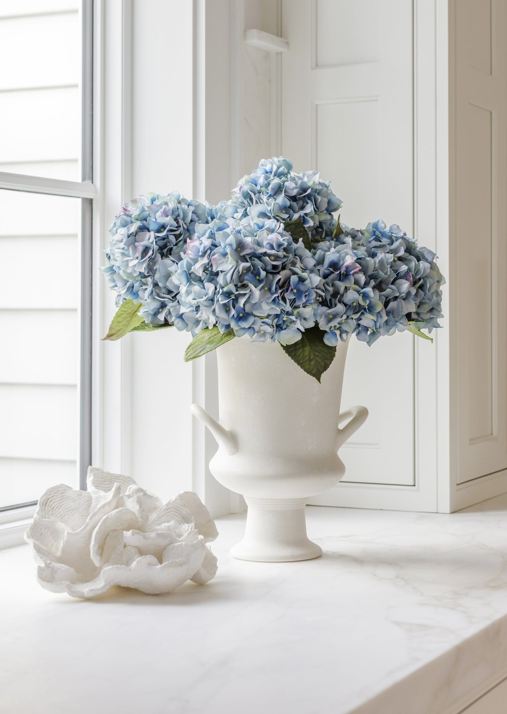 Nantucket Blue Real Touch Hydrangea - 18"-Blooming Flowers-The Succulent Source