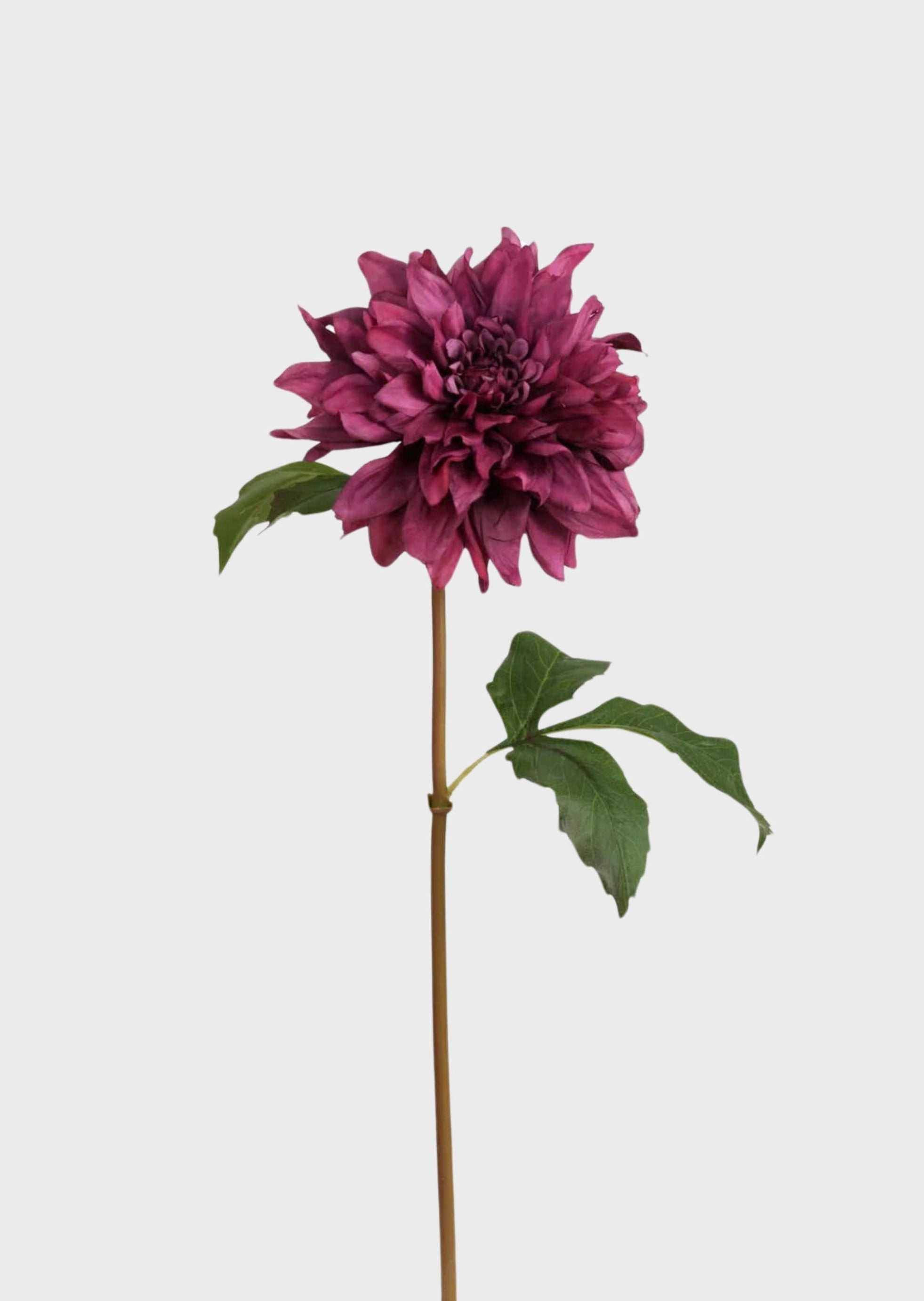 Purple Wine Faux Blooming Garden Dahlia Flower - 19"-Blooming Flowers-The Succulent Source