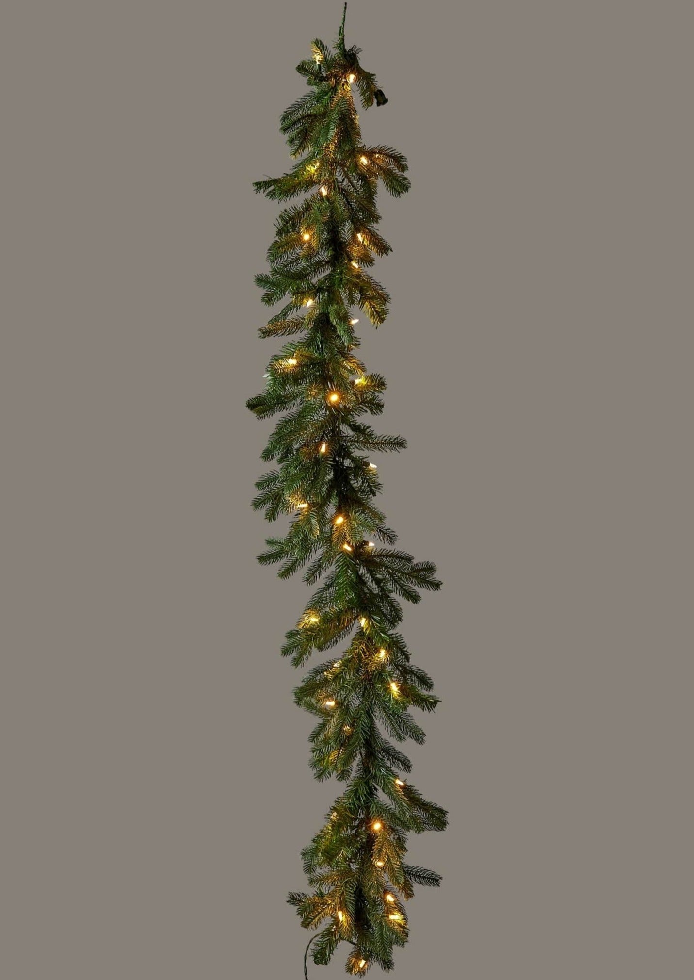 SALE - Artificial Christmas Spruce Garland with LED Lights - 72"-Everyday Plants-The Succulent Source