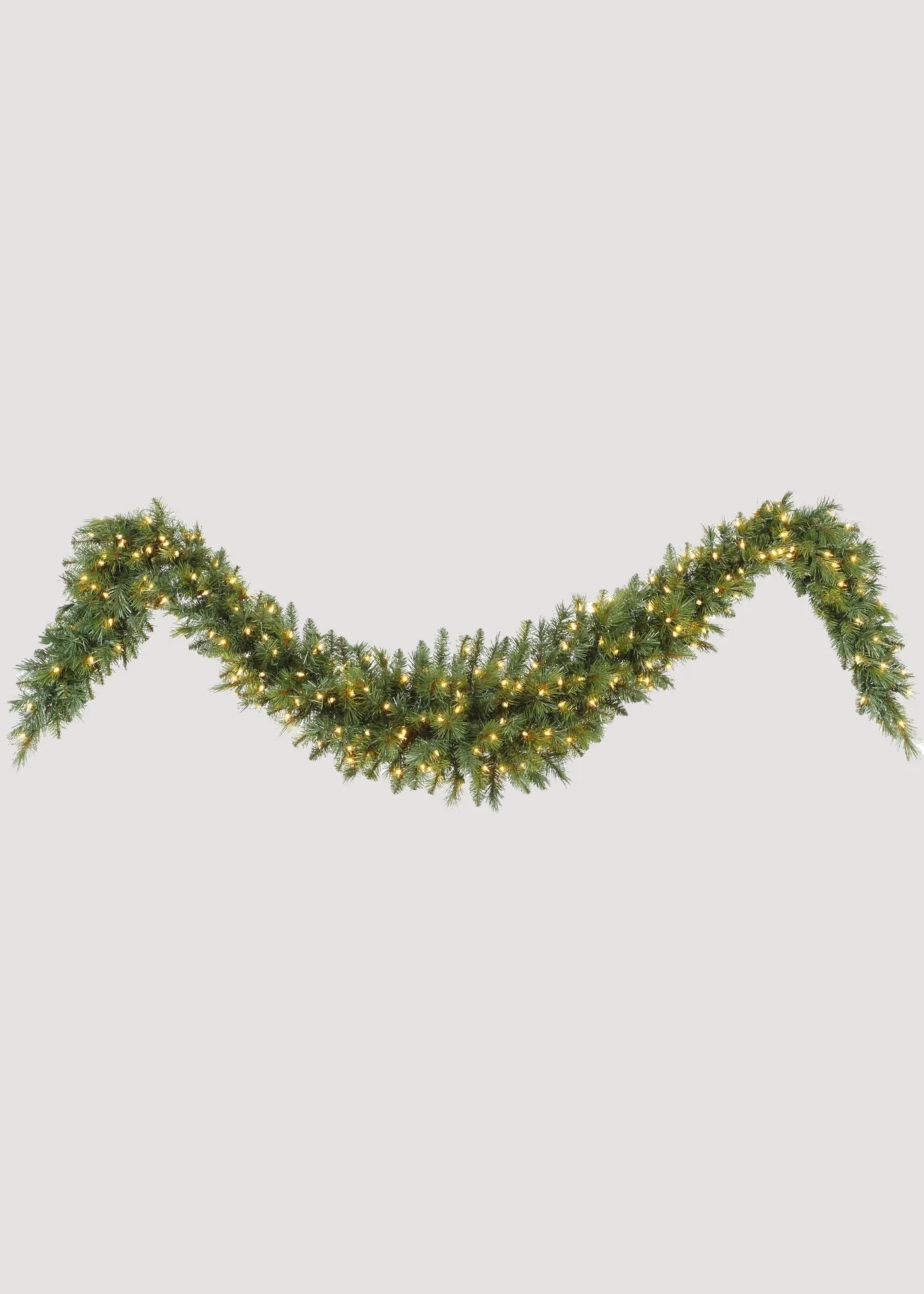 SALE - Faux Douglas Holiday Garland Swag with LED Lights - 108"-Everyday Plants-The Succulent Source