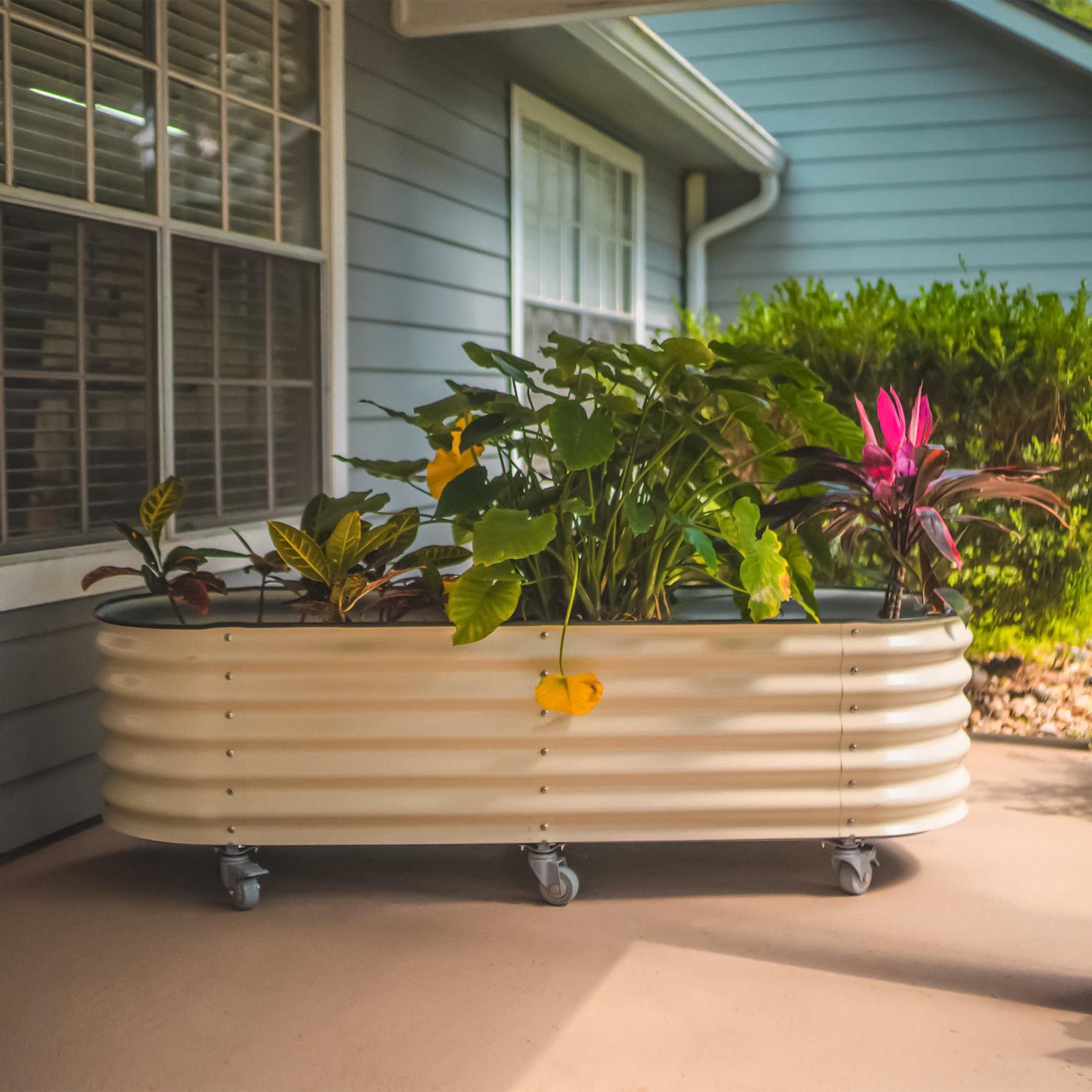 Self Watering Rolling Garden Bed-Garden beds-The Succulent Source