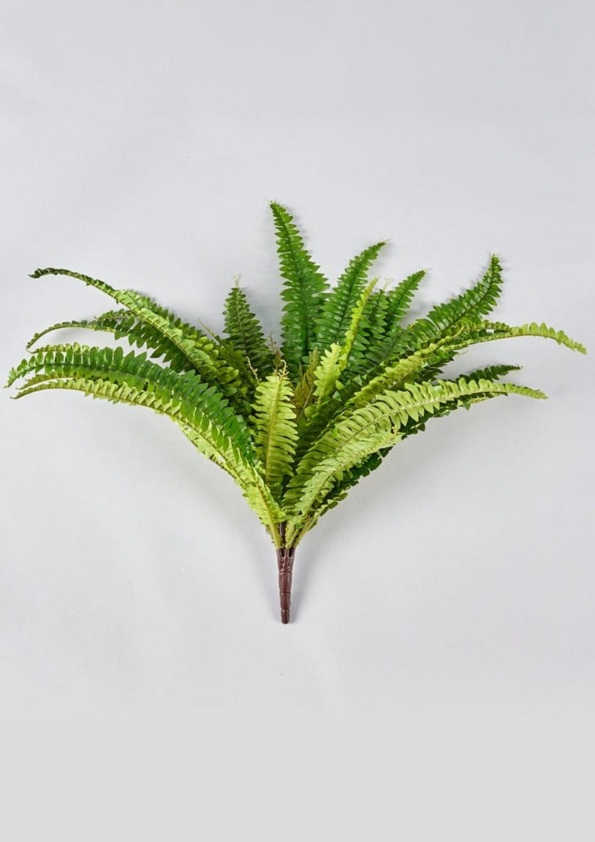 UV Treated Indoor/Covered Outdoor Faux Hanging Boston Fern Plant - 23"-Everyday Plants-The Succulent Source