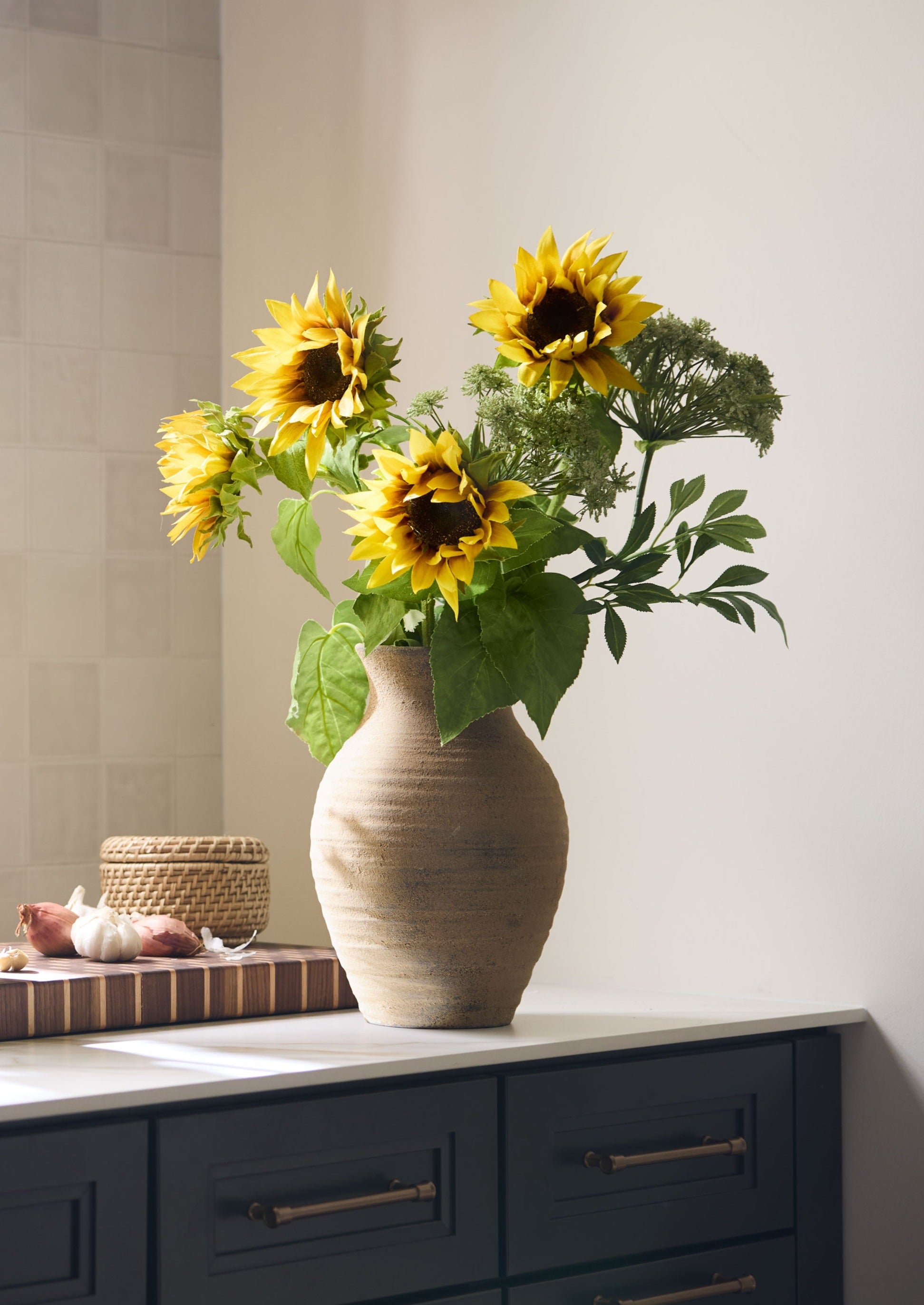 Yellow Artificial Sunflower - 35"-Blooming Flowers-The Succulent Source